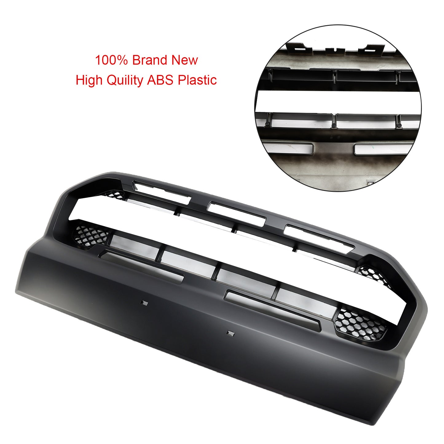 2015-2019 Ford Ranger T7 Matt Black Ranger Raptor Style Front Bumper Grill