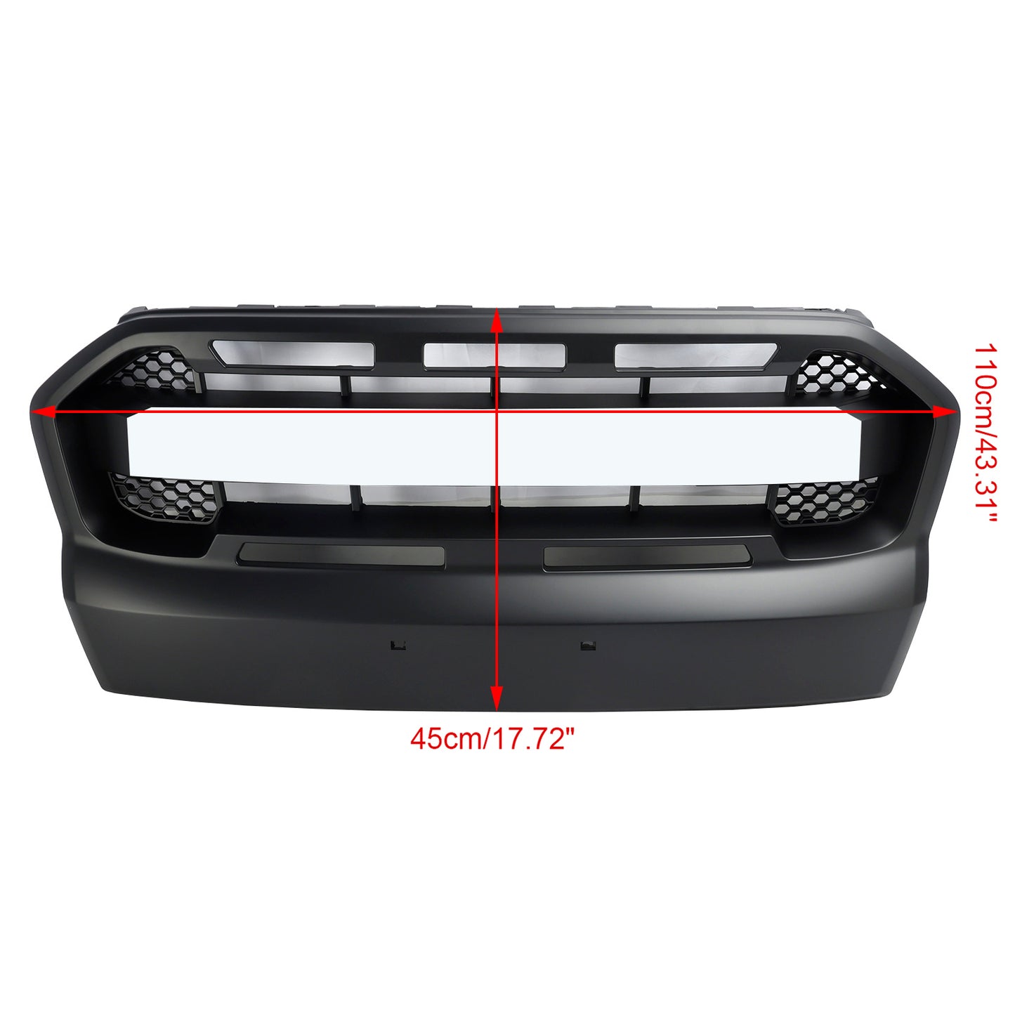 2015 2016 2017 2018 2019 Ford Ranger T7 W/LED Raptor Style Front Bumper Grill Grille