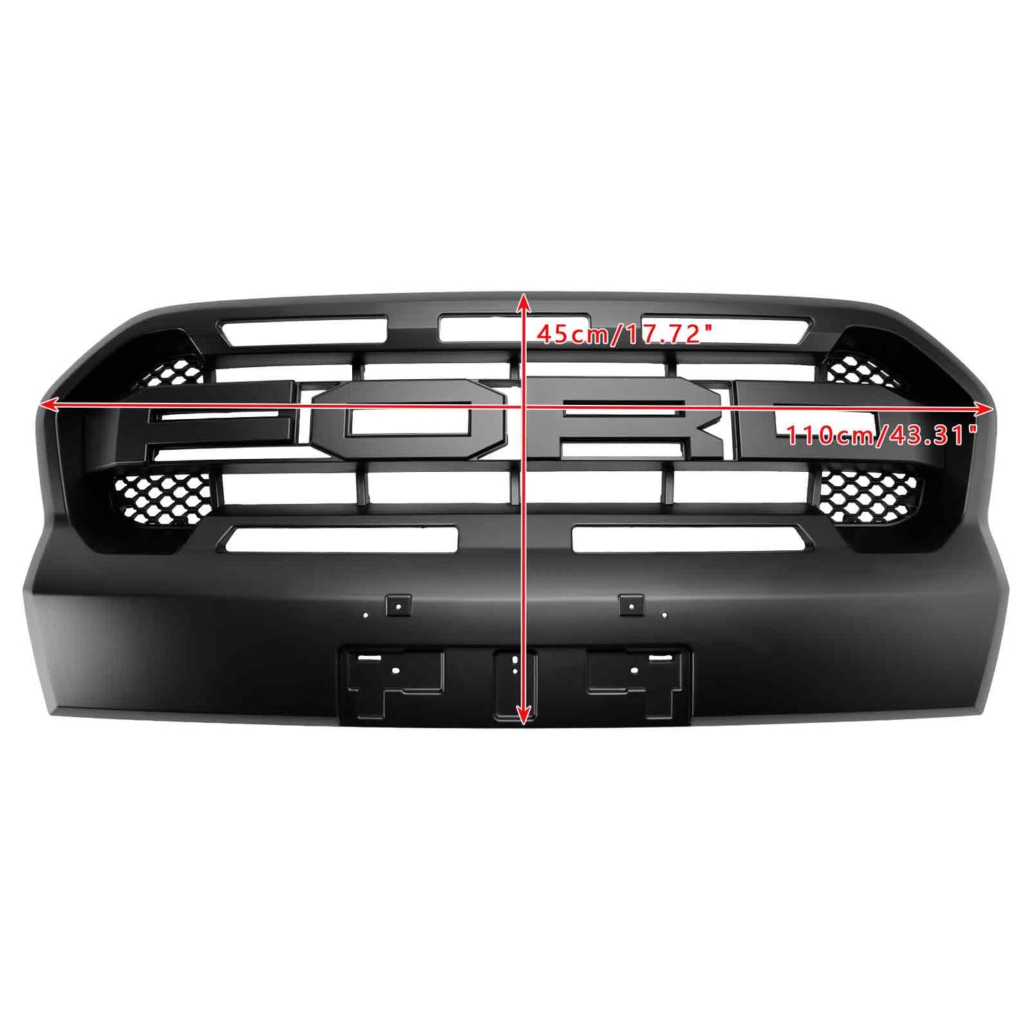 2019-2023 Ford Ranger T8 W/LED Raptor Style Front Bumper Grille Grill