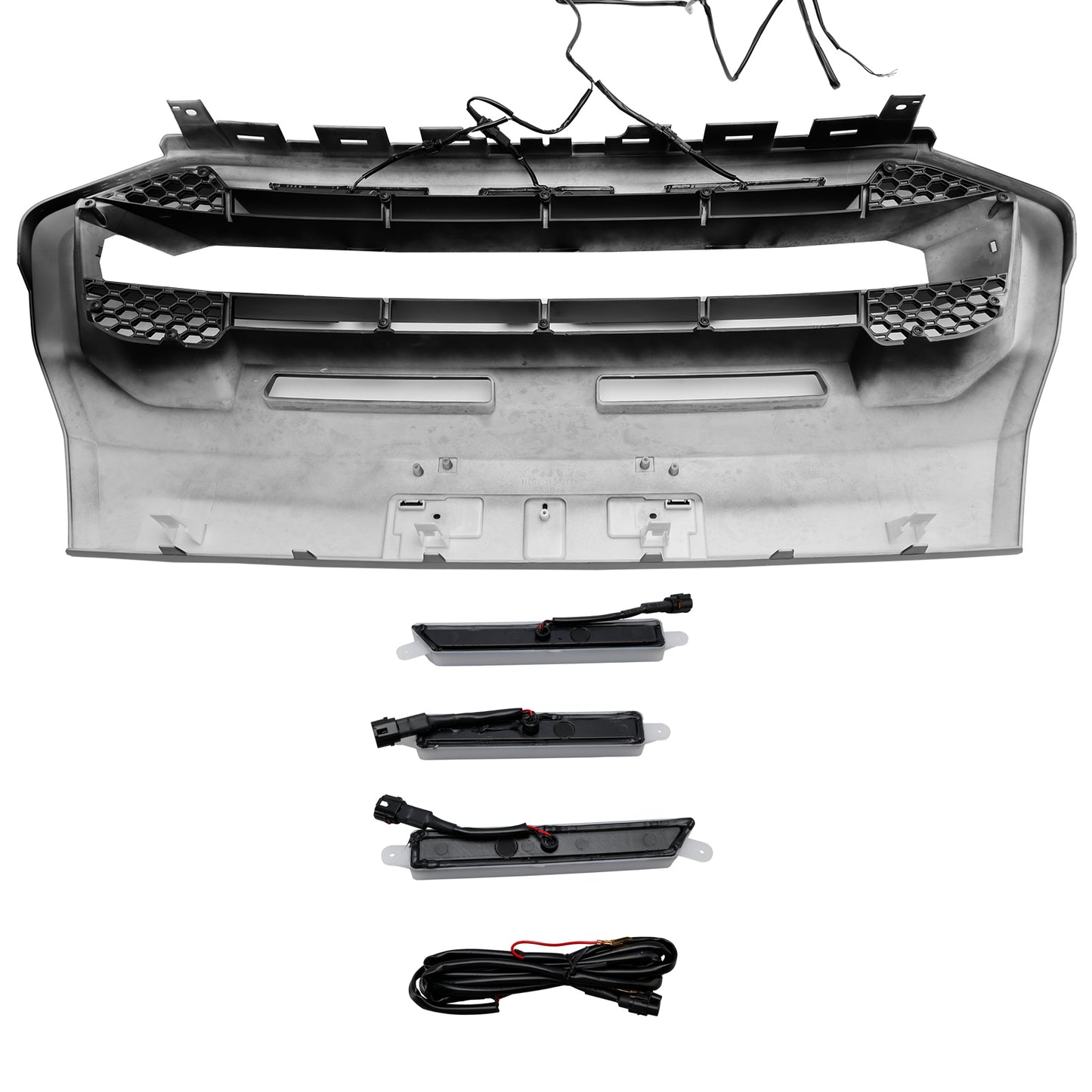 2019-2023 Ford Ranger T8 W/LED Raptor Style Front Bumper Grille Grill