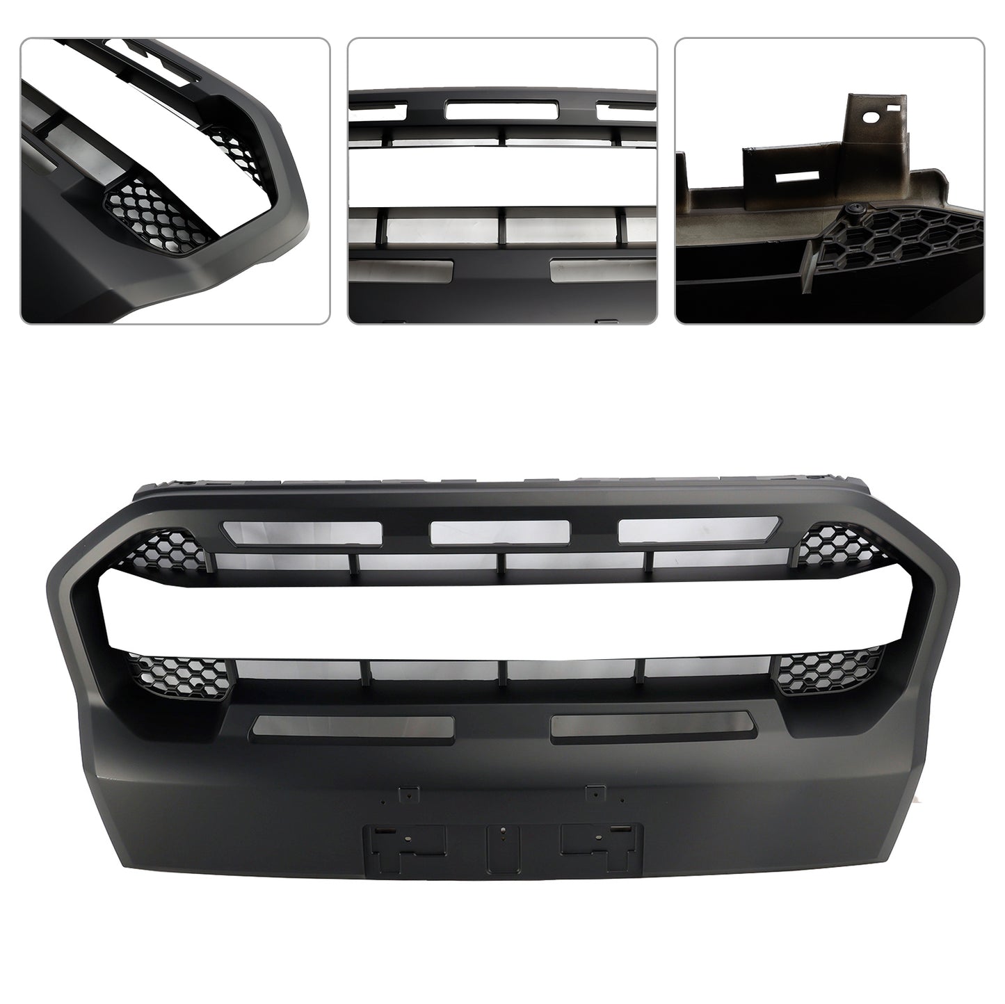2019-2023 Ford Ranger T8 Matt Black Ranger Raptor Style Front Bumper Grille