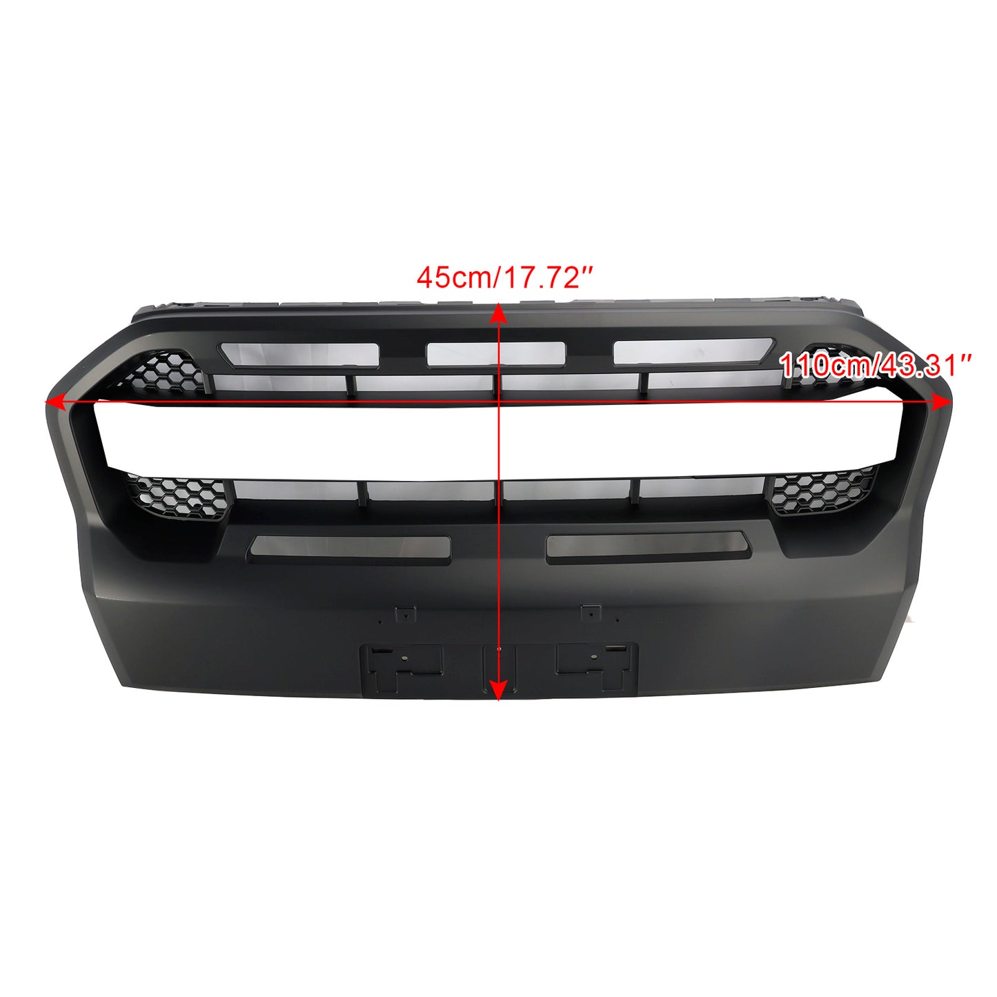 2019-2023 Ford Ranger T8 Matt Black Ranger Raptor Style Front Bumper Grille