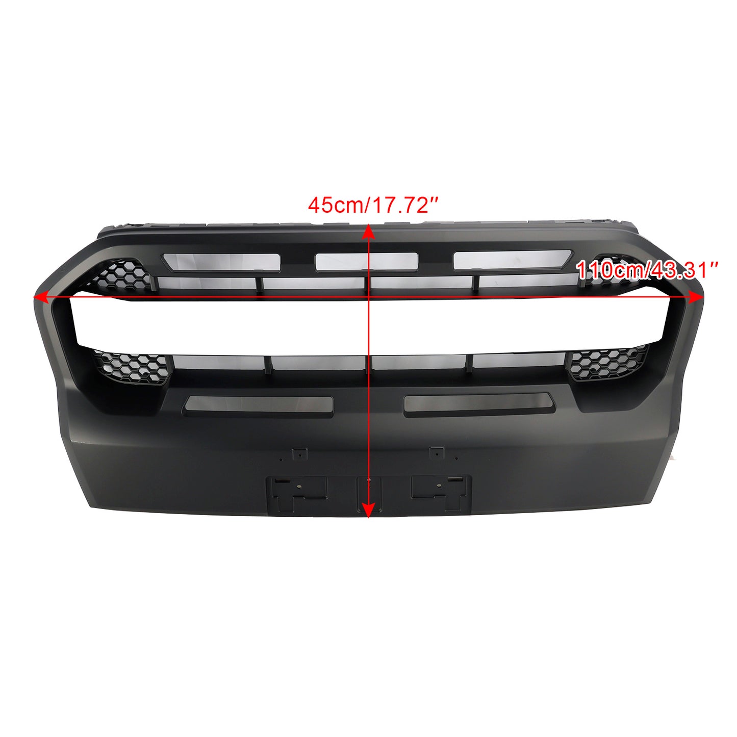 2019-2023 Ford Ranger T8 W/LED Raptor Style Front Bumper Grille Grill