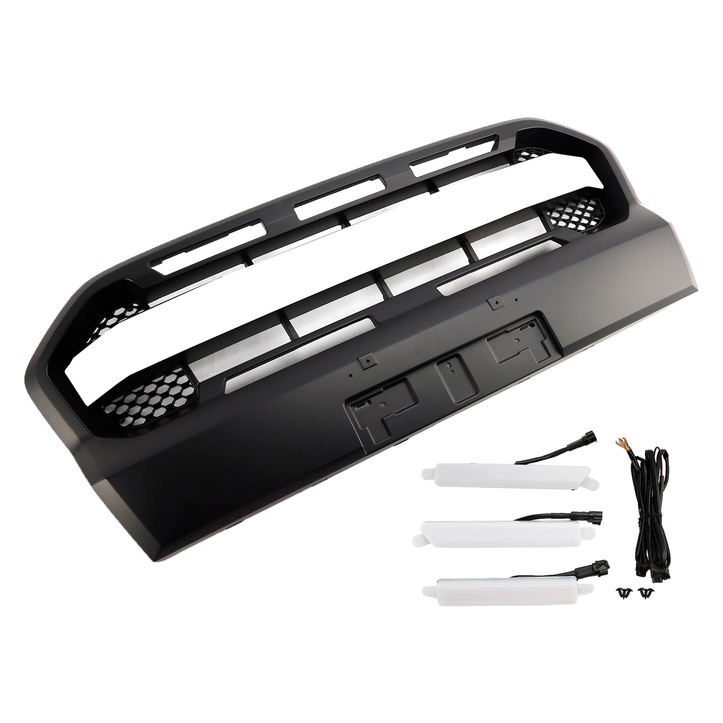 2019-2023 Ford Ranger T8 W/LED Raptor Style Front Bumper Grille Grill