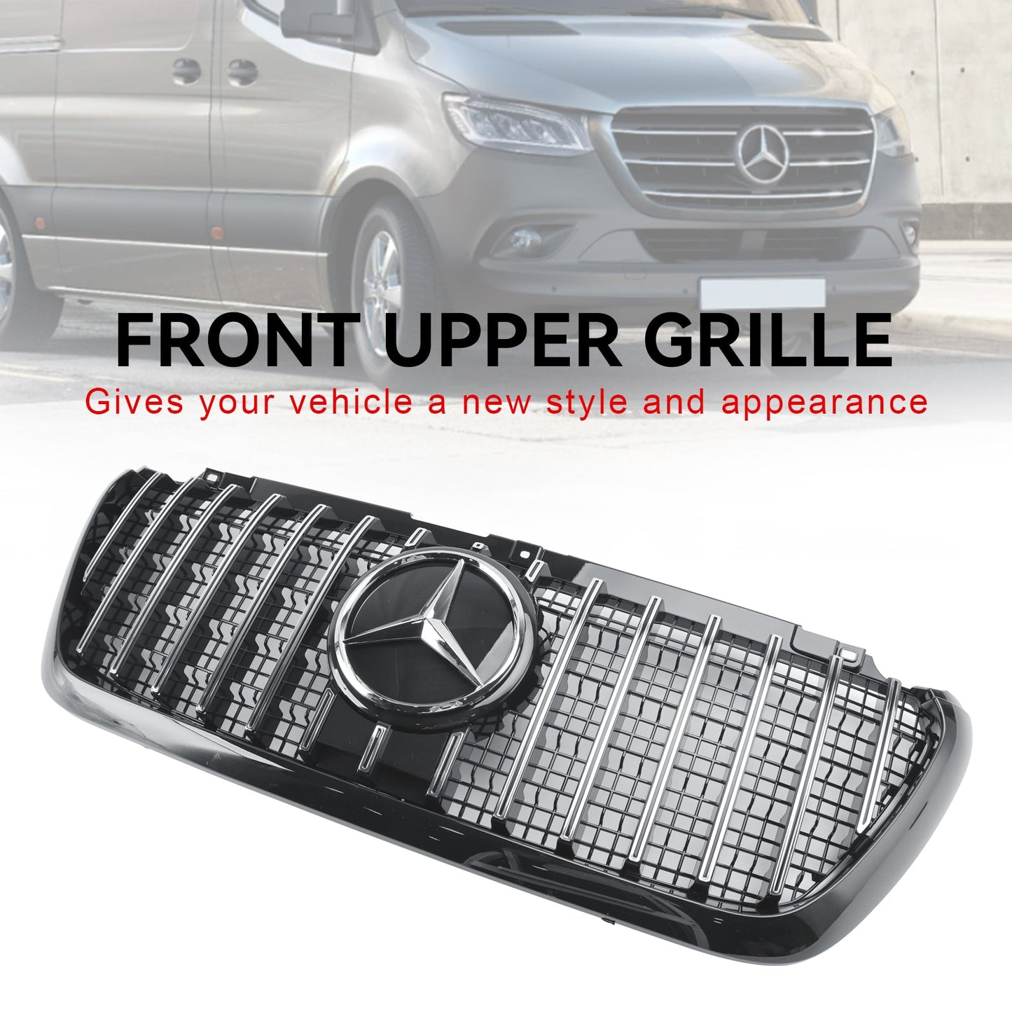 2018-2023 Mercedes Sprinter W907 W910 GT Style Front Bumper Grille Grill