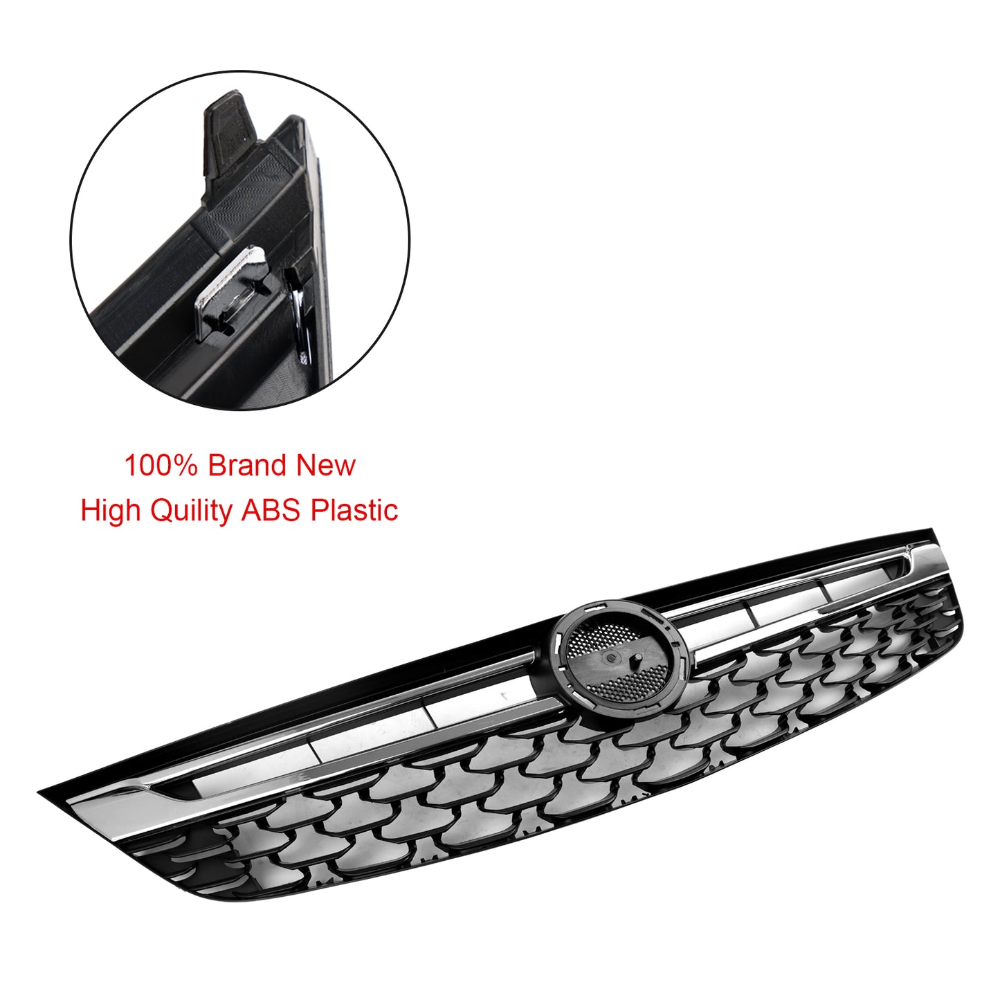 2015-2019 OPEL For VAUXHALL ASTRA K Facelift Front Bumper Grill Grille Black Chrome