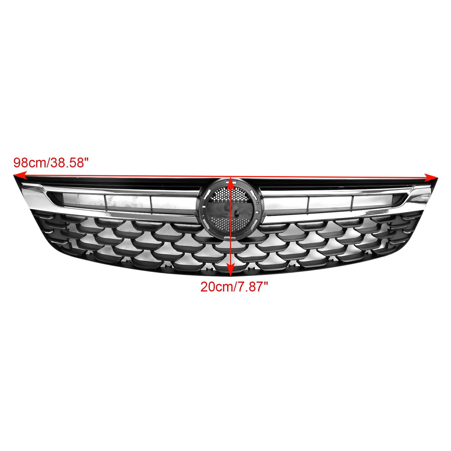 2015-2019 OPEL For VAUXHALL ASTRA K Facelift Front Bumper Grill Grille Black Chrome