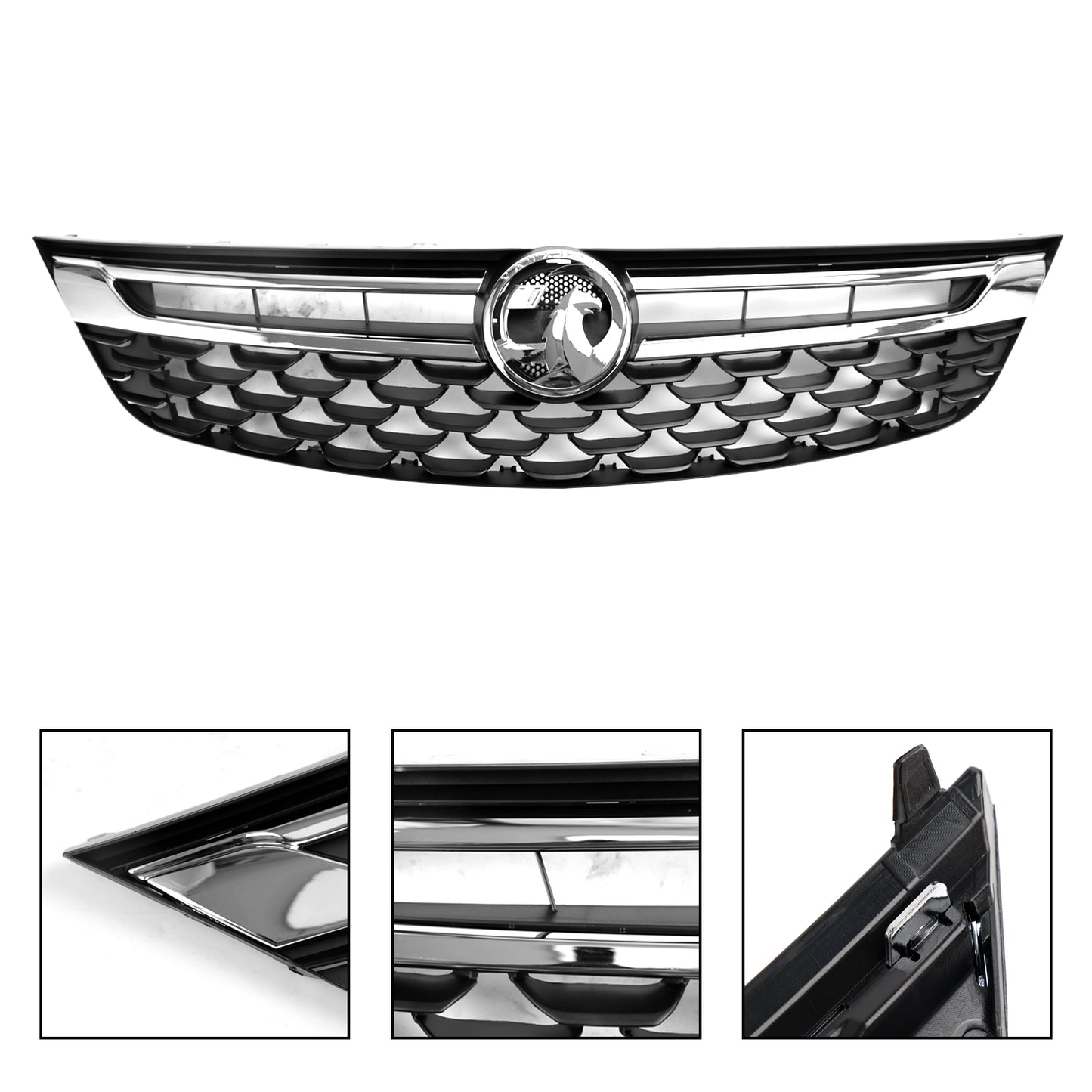 2015-2019 OPEL For VAUXHALL ASTRA K Facelift Front Bumper Grill Grille Black Chrome