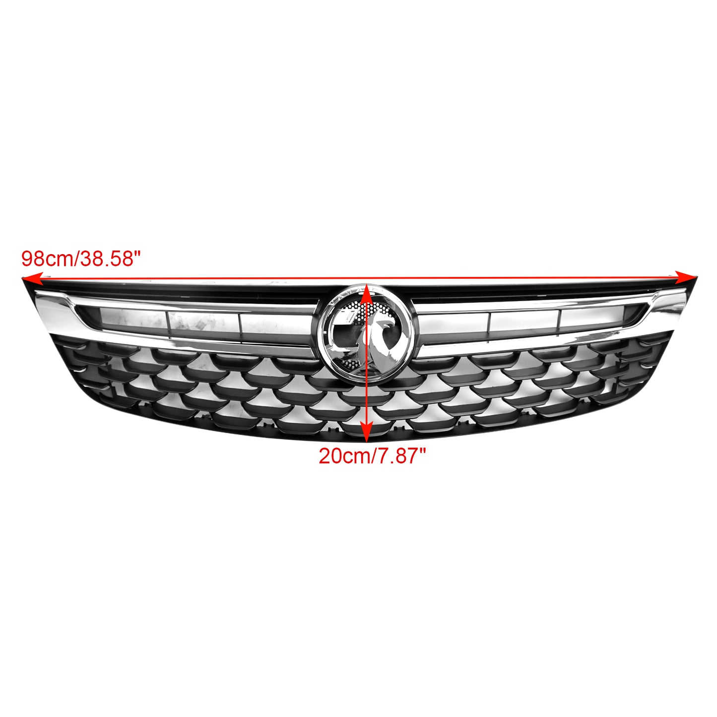 2015-2019 OPEL For VAUXHALL ASTRA K Facelift Front Bumper Grill Grille Black Chrome