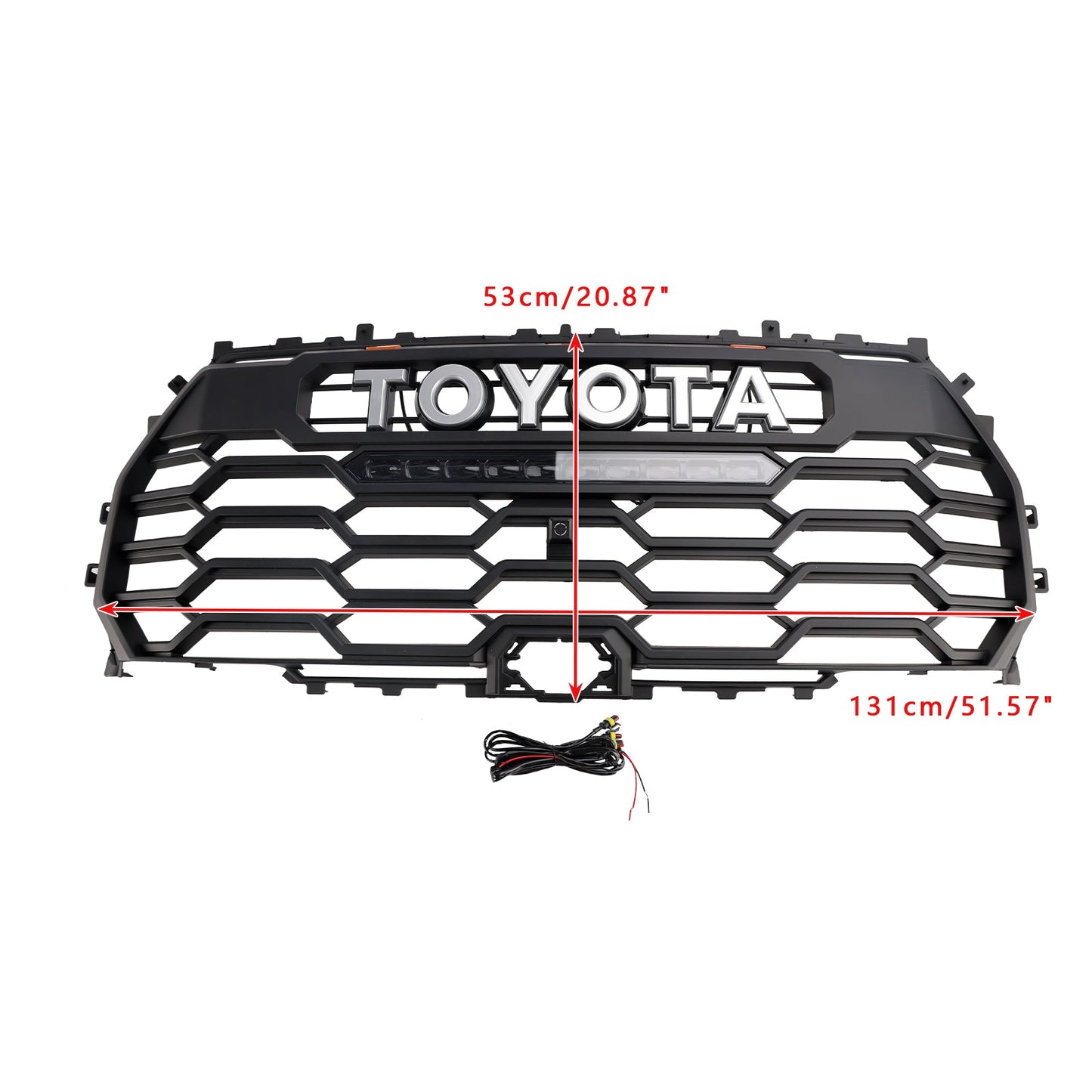 2022-2025 Toyota Tundra TRD PRO Matte Black Front Grill Grille With Camera Hole 53101-0C220 53101-0C220