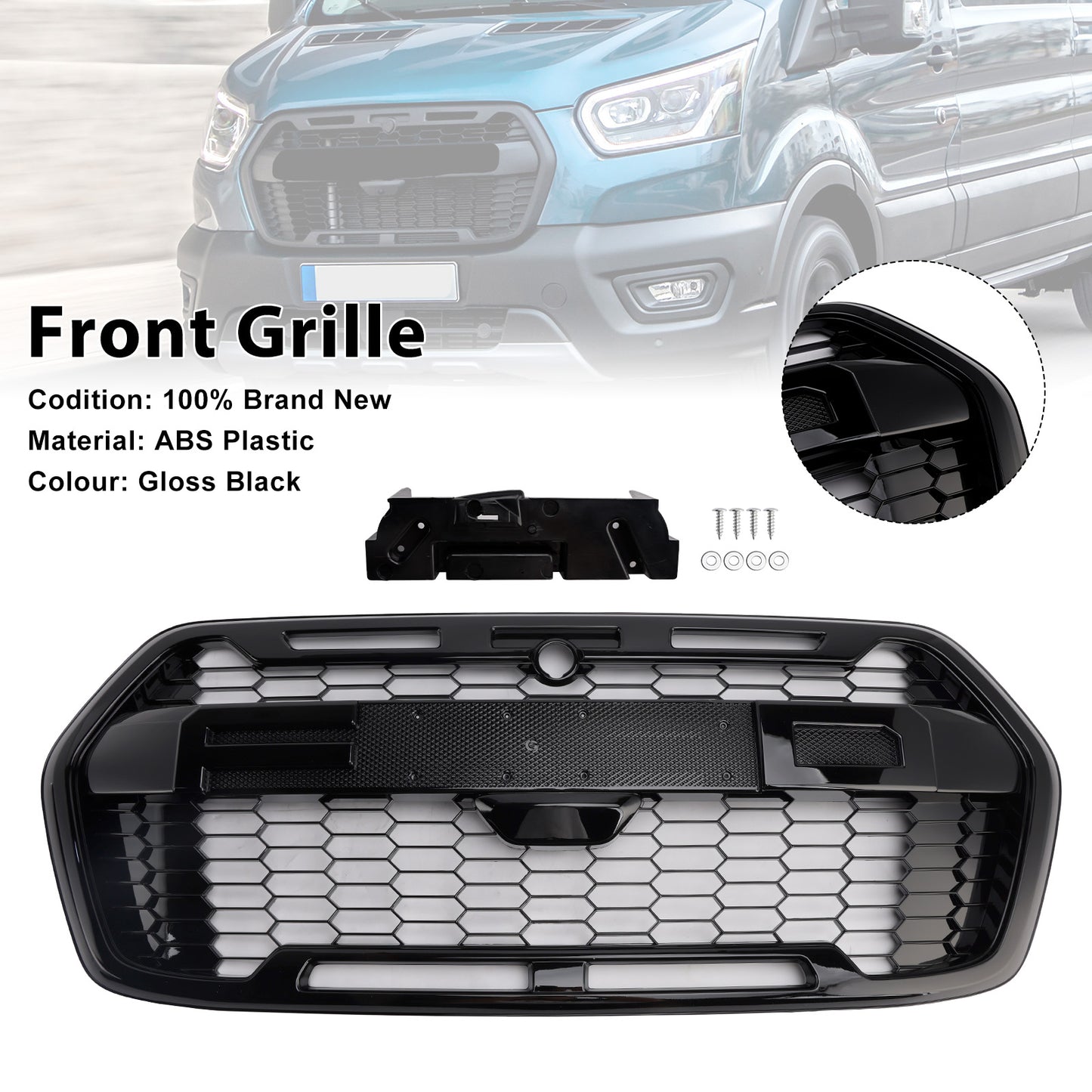 2019-Onwards Ford Transit MK8 Trail Raptor Style Front Bumper Grille 2467809