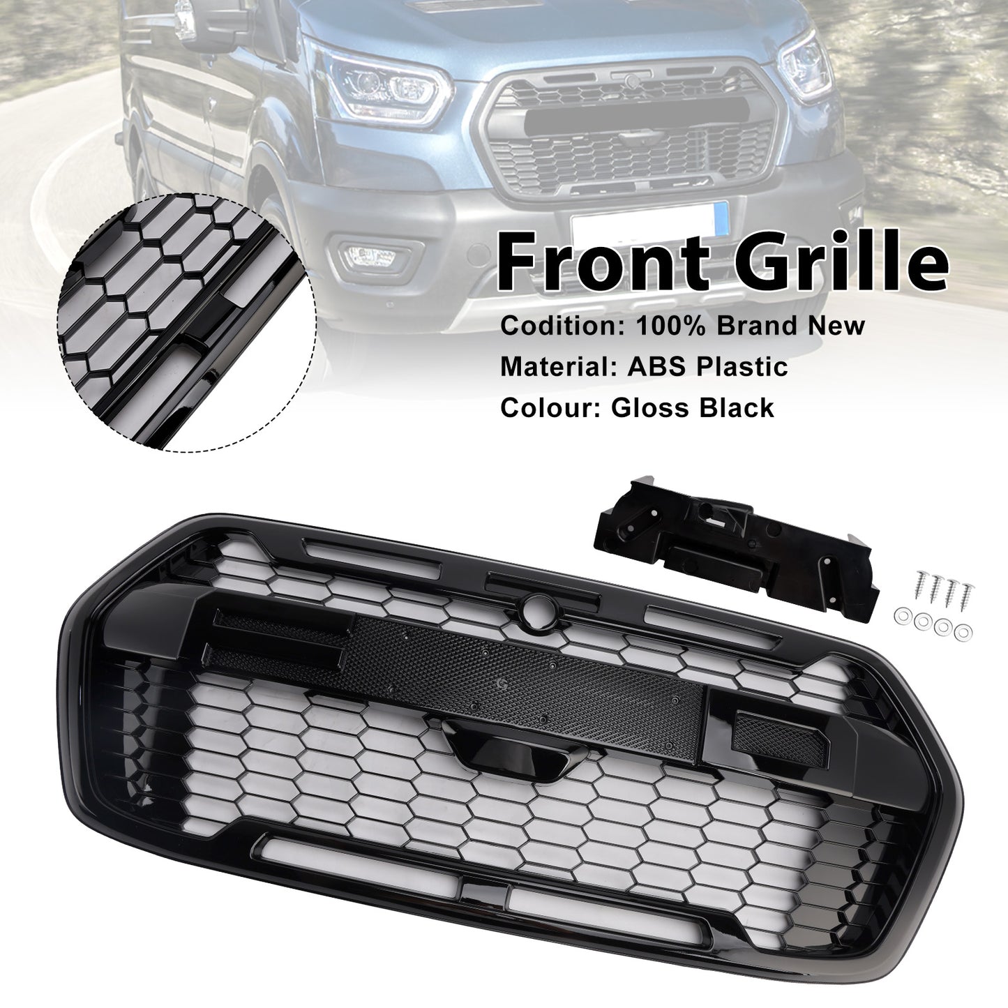 2019-Onwards Ford Transit MK8 Trail Raptor Style Front Bumper Grille 2467809