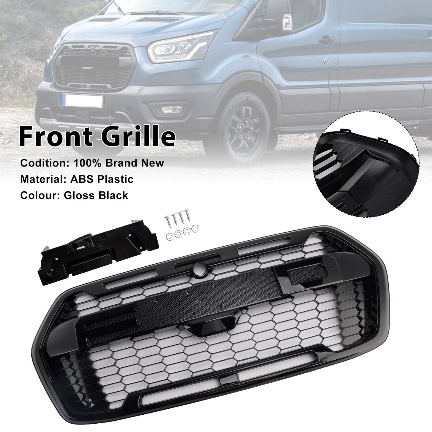 2019-Onwards Ford Transit MK8 Trail Raptor Style Front Bumper Grille 2467809