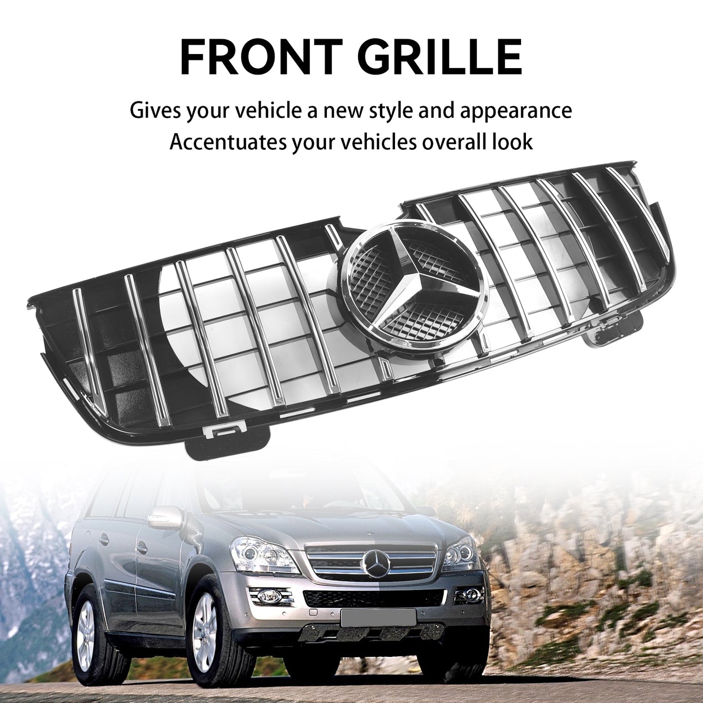 2010-2012 Mercedes Benz GL-Class X164 GL350 GT Front Bumper Grille Grill