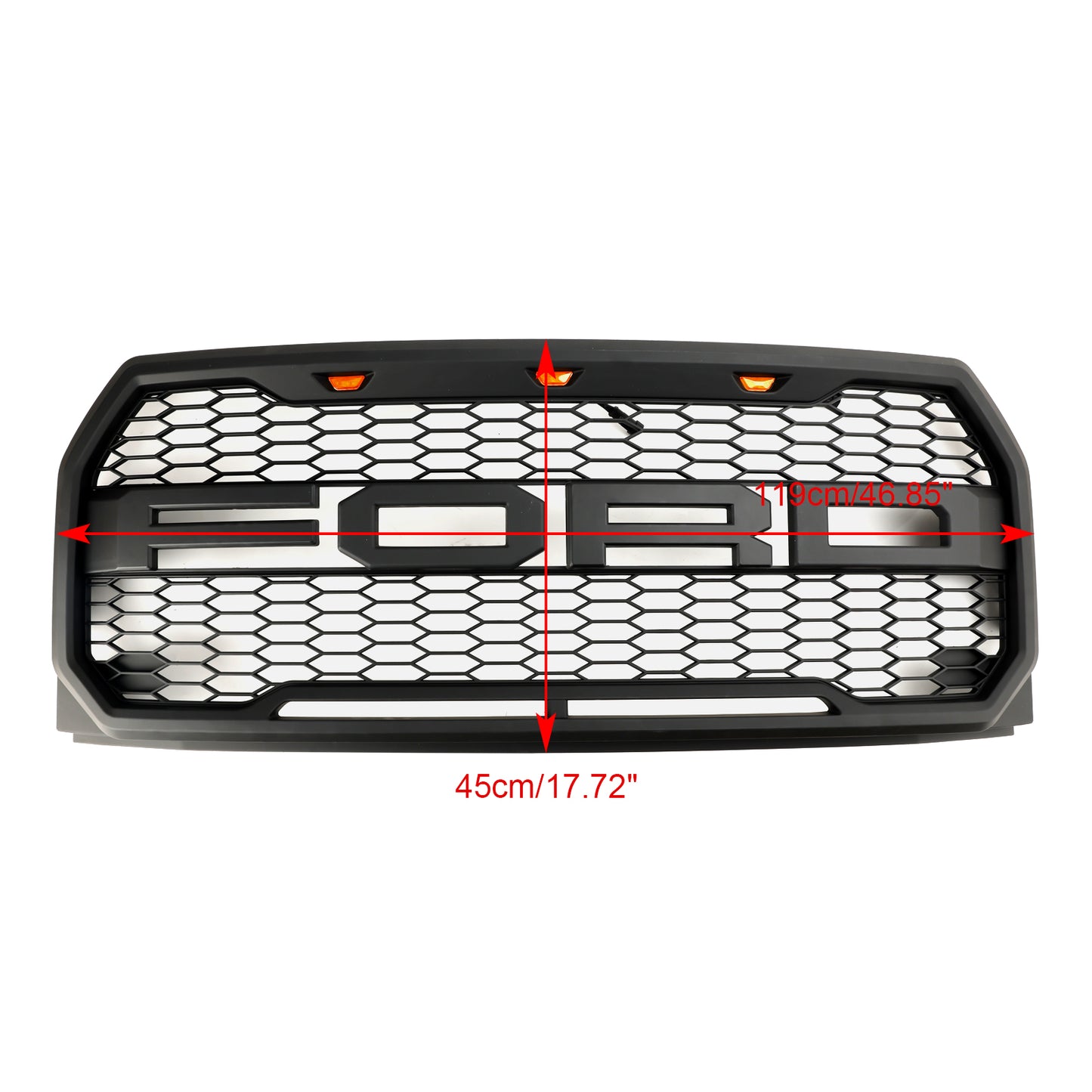 Replacement Front Bumper Grill Grille W/ LED Fit Ford F150 2015-2017 Raptor