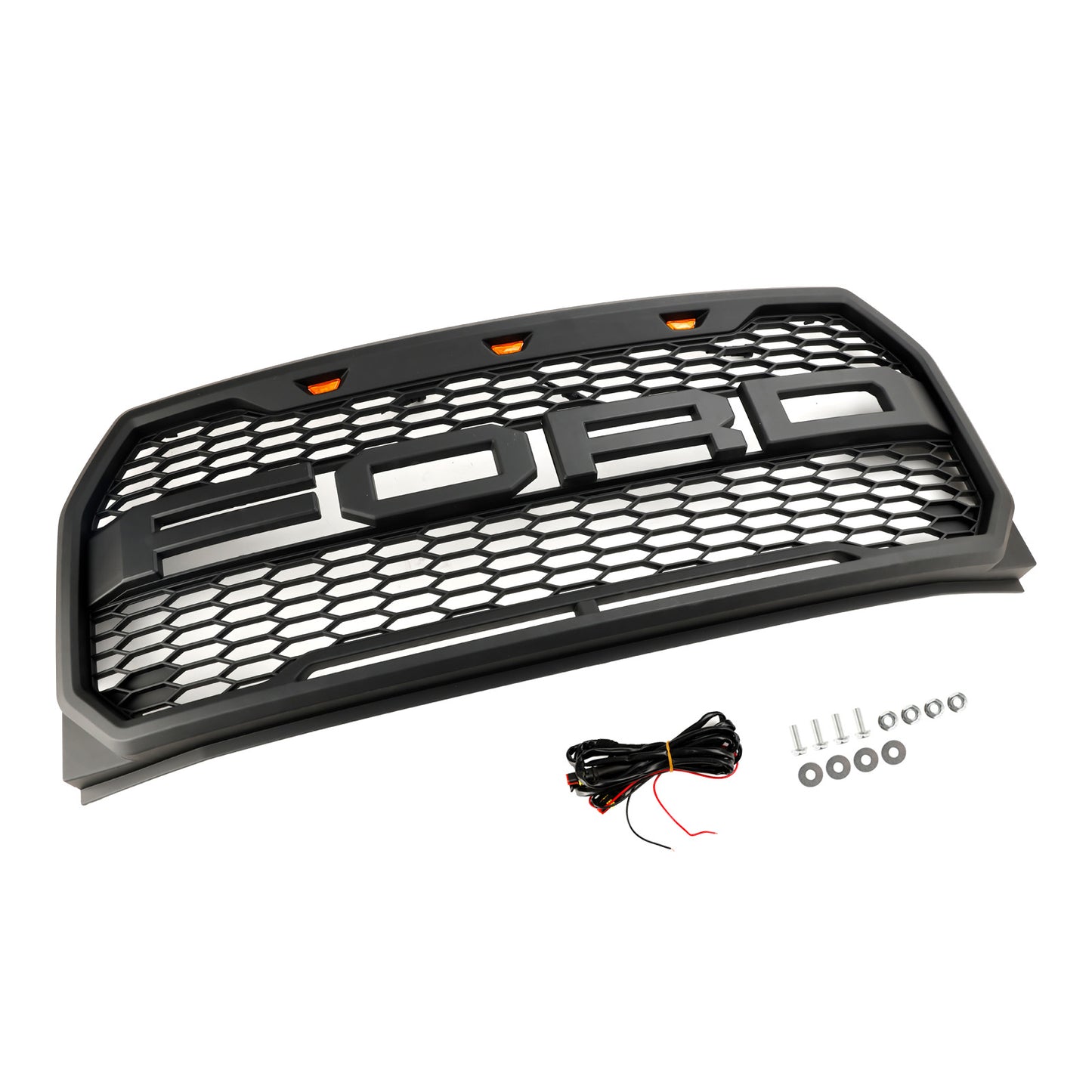 Replacement Front Bumper Grill Grille W/ LED Fit Ford F150 2015-2017 Raptor