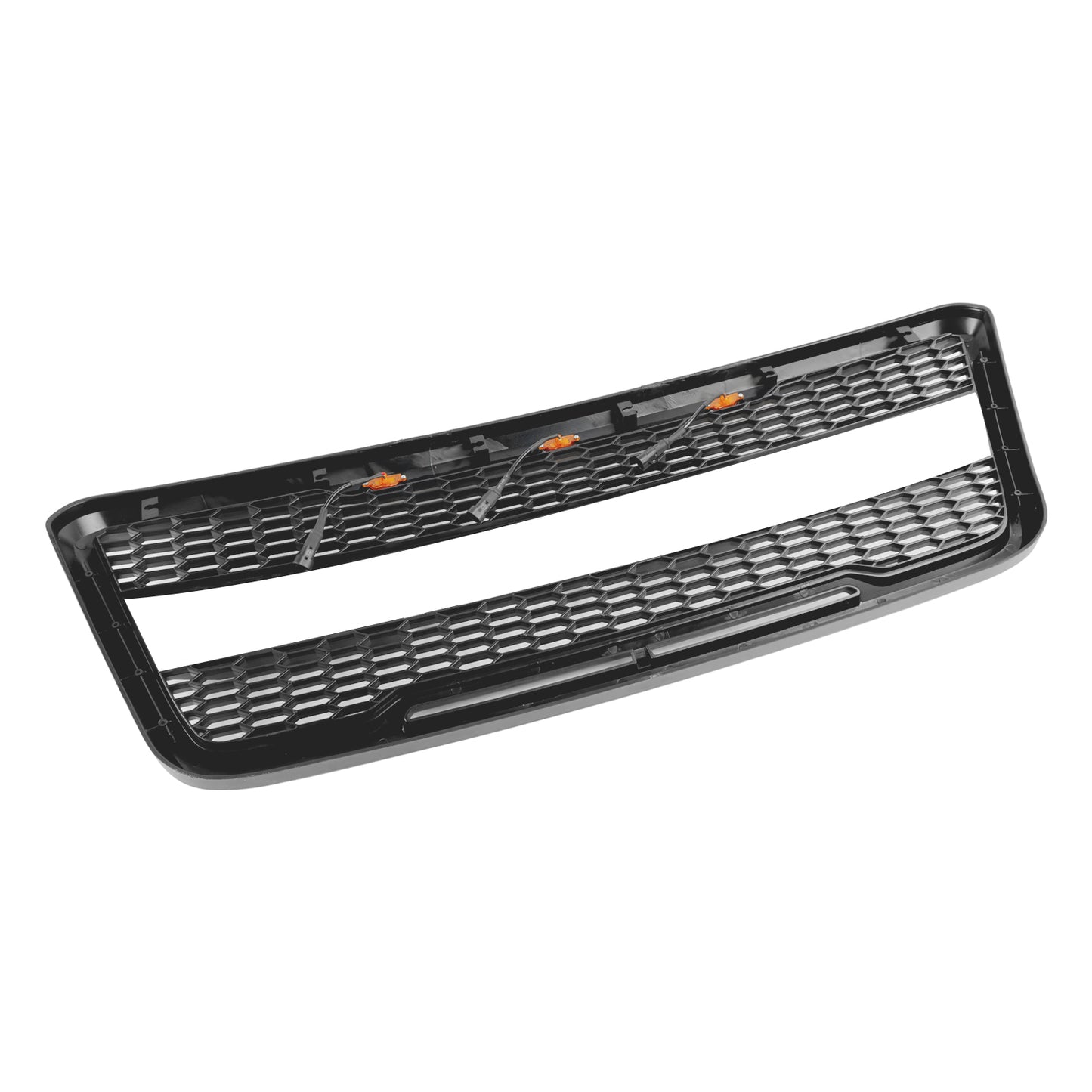 Raptor Style Front Mesh Hood Grille Grill Fit Ford F150 2004-2008 With LED
