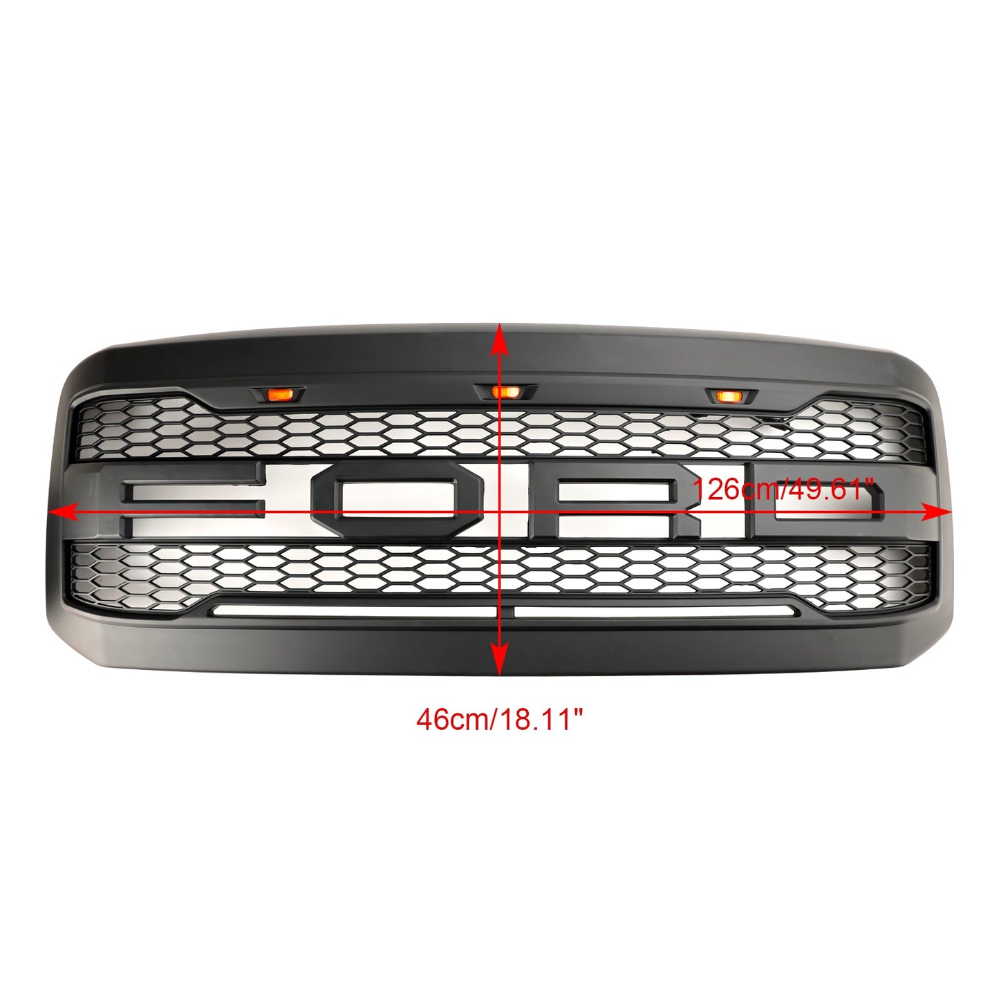 2005 2006 2007 Ford F250 F350 Super Duty W/ LED Front Bumper Grill Grille