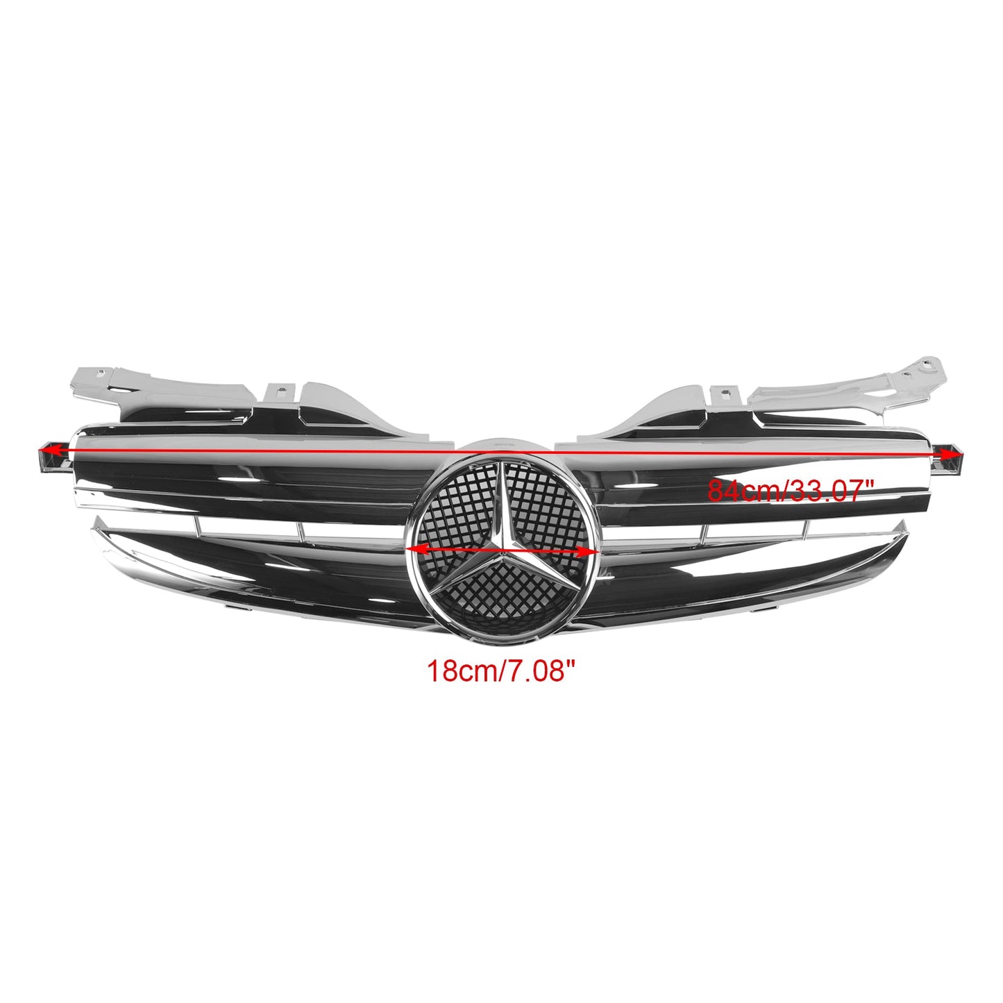 1998-2004 SLK-Class R170 SLK320 SLK230 SLK200 Mercedes Benz Front Bumper Grill Grille