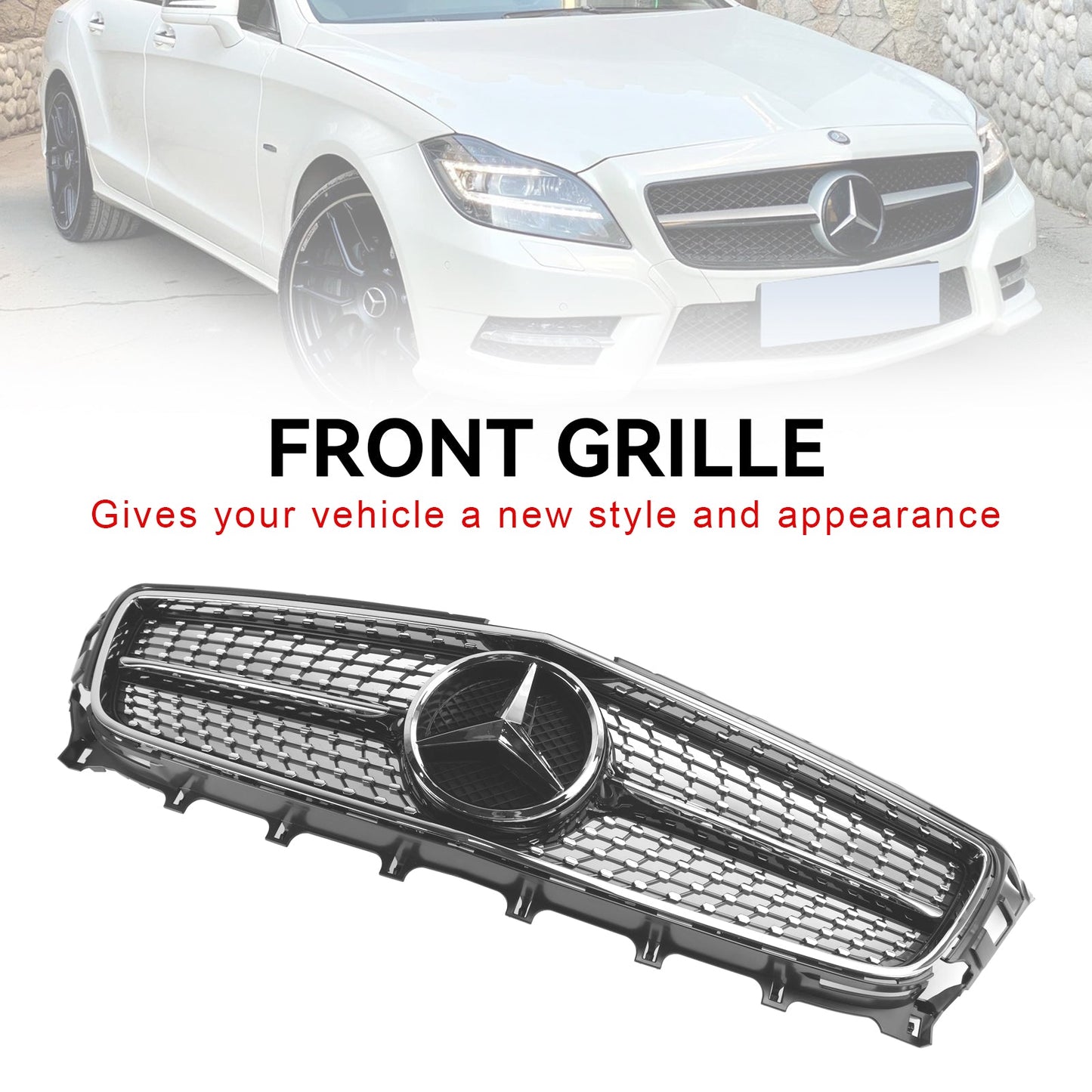 2011-2014 Mercedes-Benz W218 C218 X218 CLS-Class ClS350/500/550 Front Grill Grille