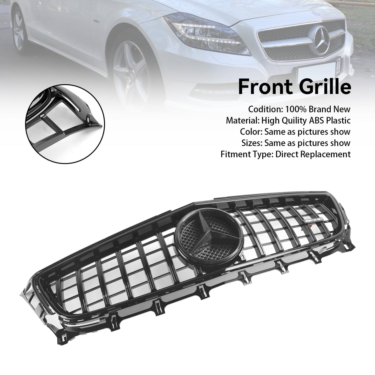 2011-2014 Mercedes-Benz W218 C218 X218 CLS ClS350/500/550 Front Grill Grille GT