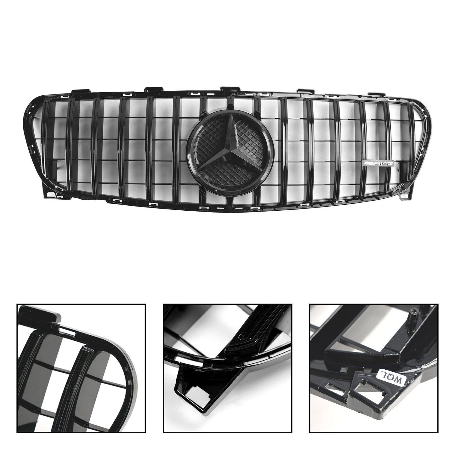 2017-2019 Mercedes Benz GLA W156 X156 Front Grill Grille Facelift Black