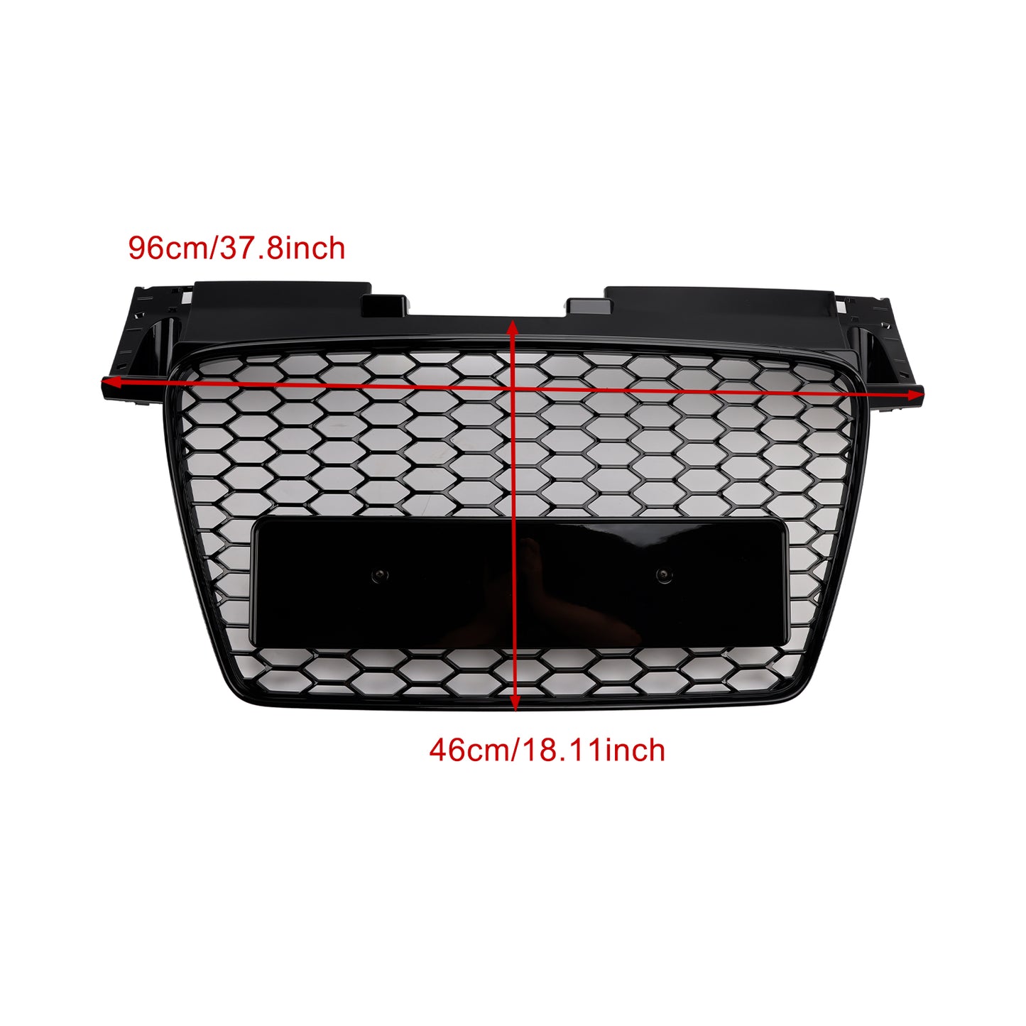 Audi TT TTS 2006-2014RS Style Front Honeycomb Grill Grille Gloss Black