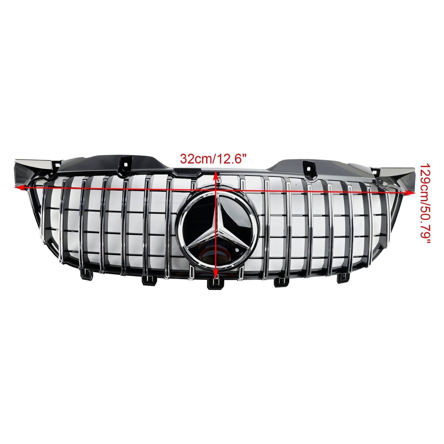 2006-2013 Mercedes Benz Sprinter W906 Front Bumper Grill Grille Chrome