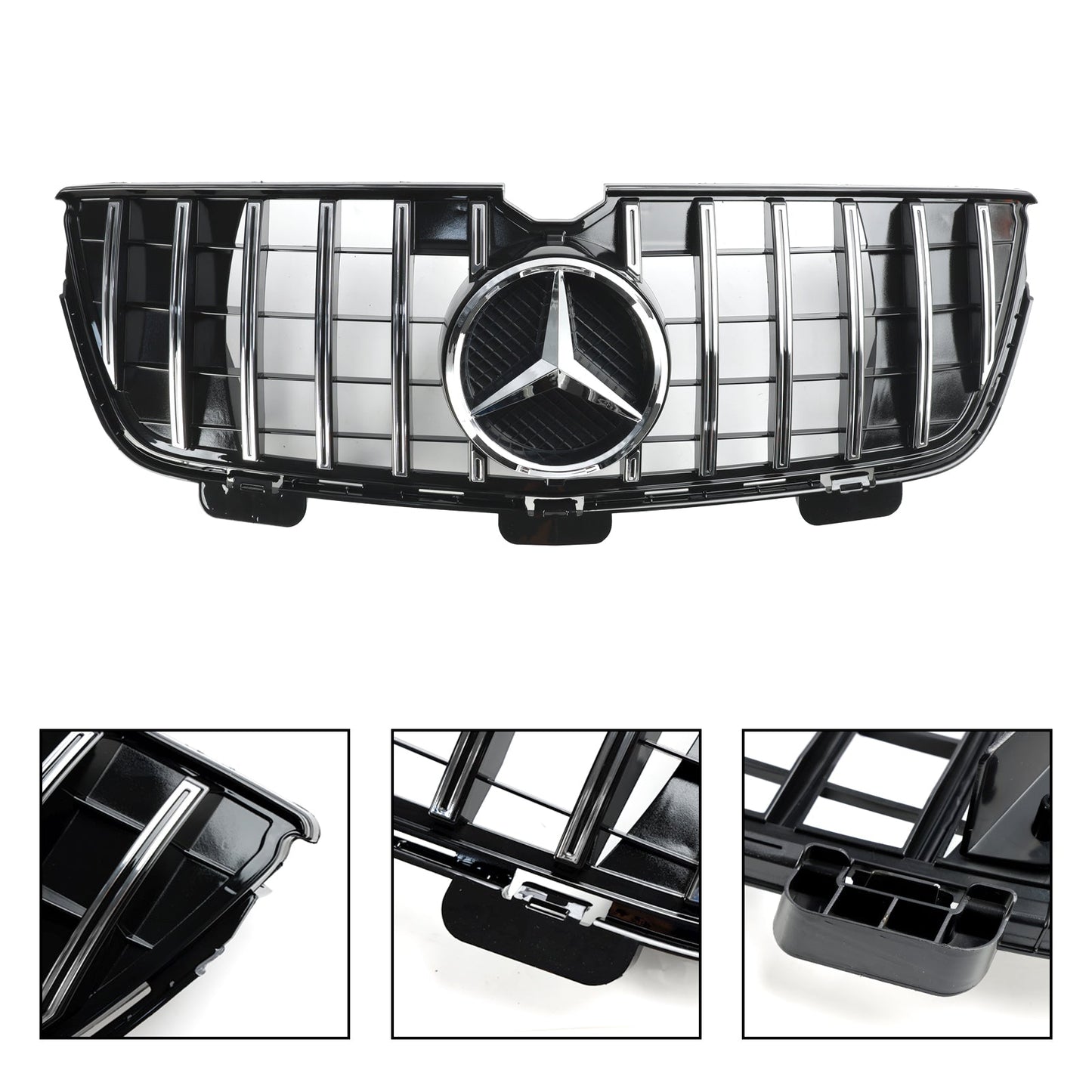 2010-2012 Mercedes-Benz GL X164 GL450 GL500 Front Bumper Grill Grille Chrome