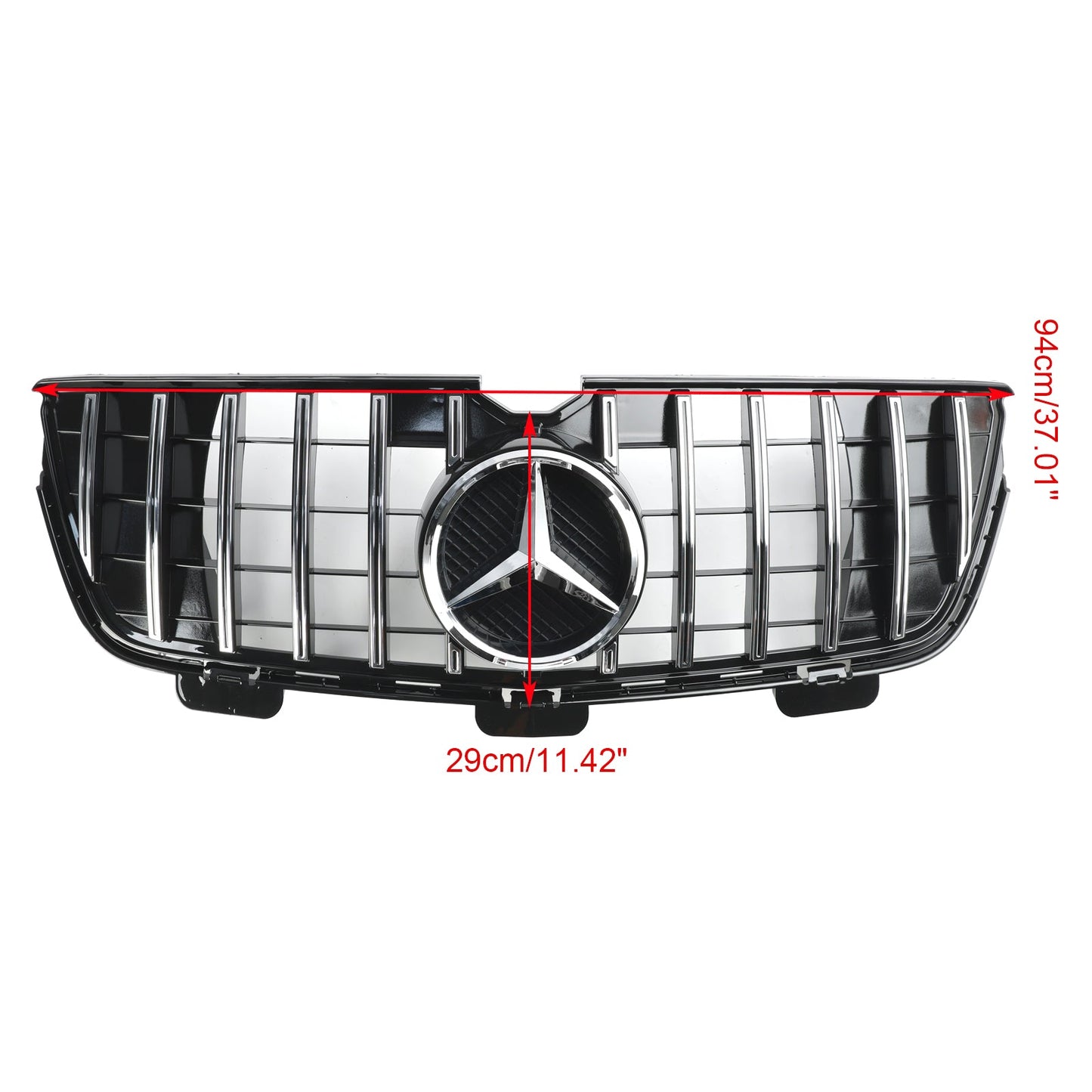 2010-2012 Mercedes-Benz GL X164 GL450 GL500 Front Bumper Grill Grille Chrome