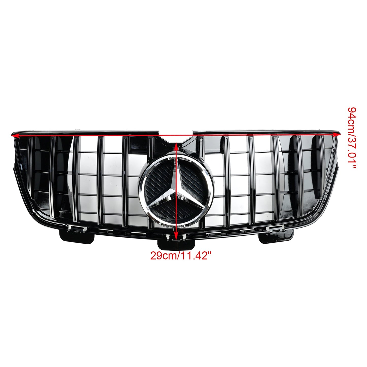 2010-2012 Mercedes-Benz GL X164 GL450 GL500 Front Bumper Grill Grille Chrome