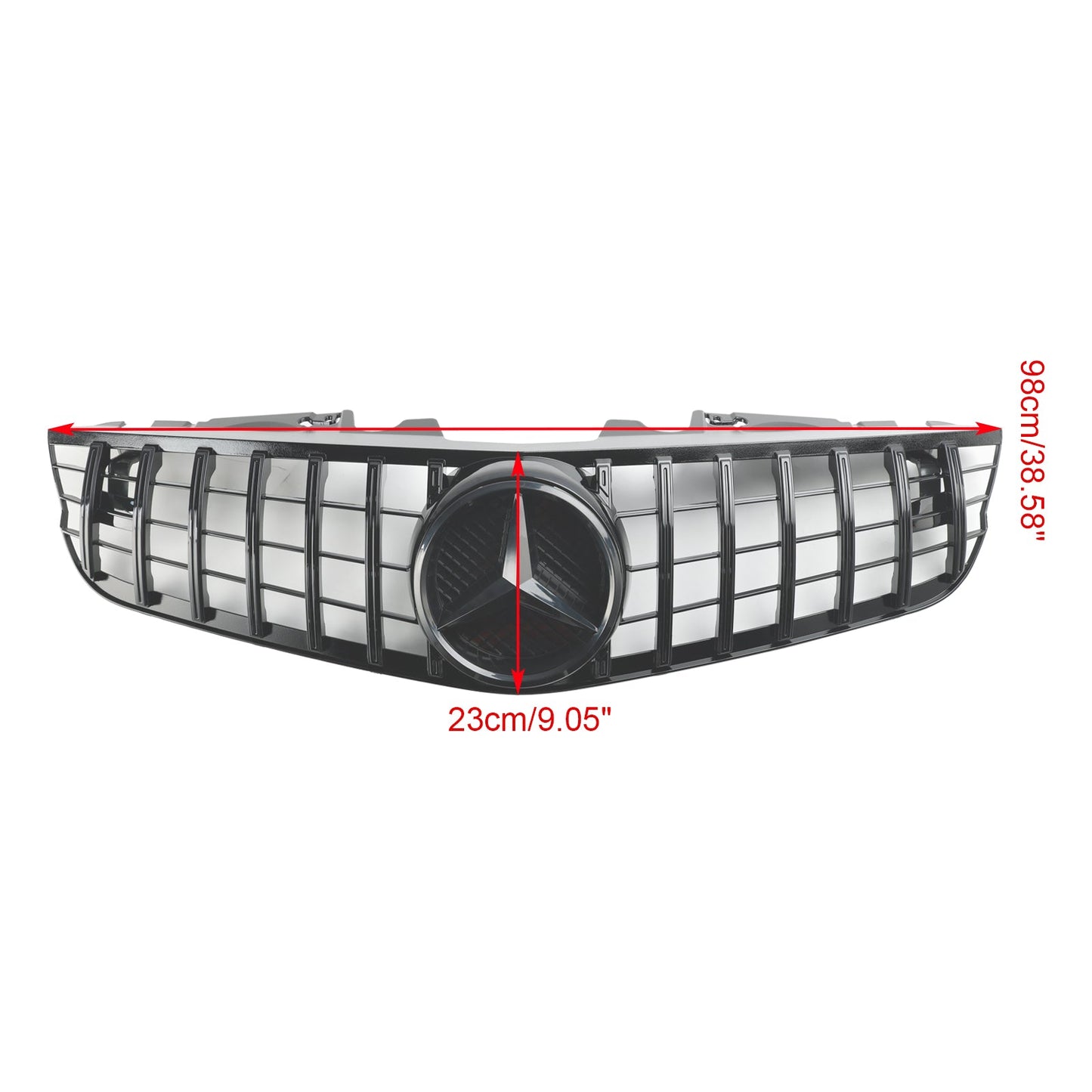 2009-2012 Mercedes Benz SL-Class R230 SL550 SL600 Front Bumper Upper Grill