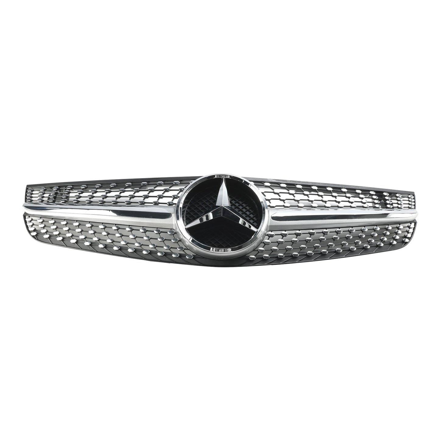 2009-2012 Mercedes Benz R230 SL550 SL600 Diamond Front Bumper Upper Grill