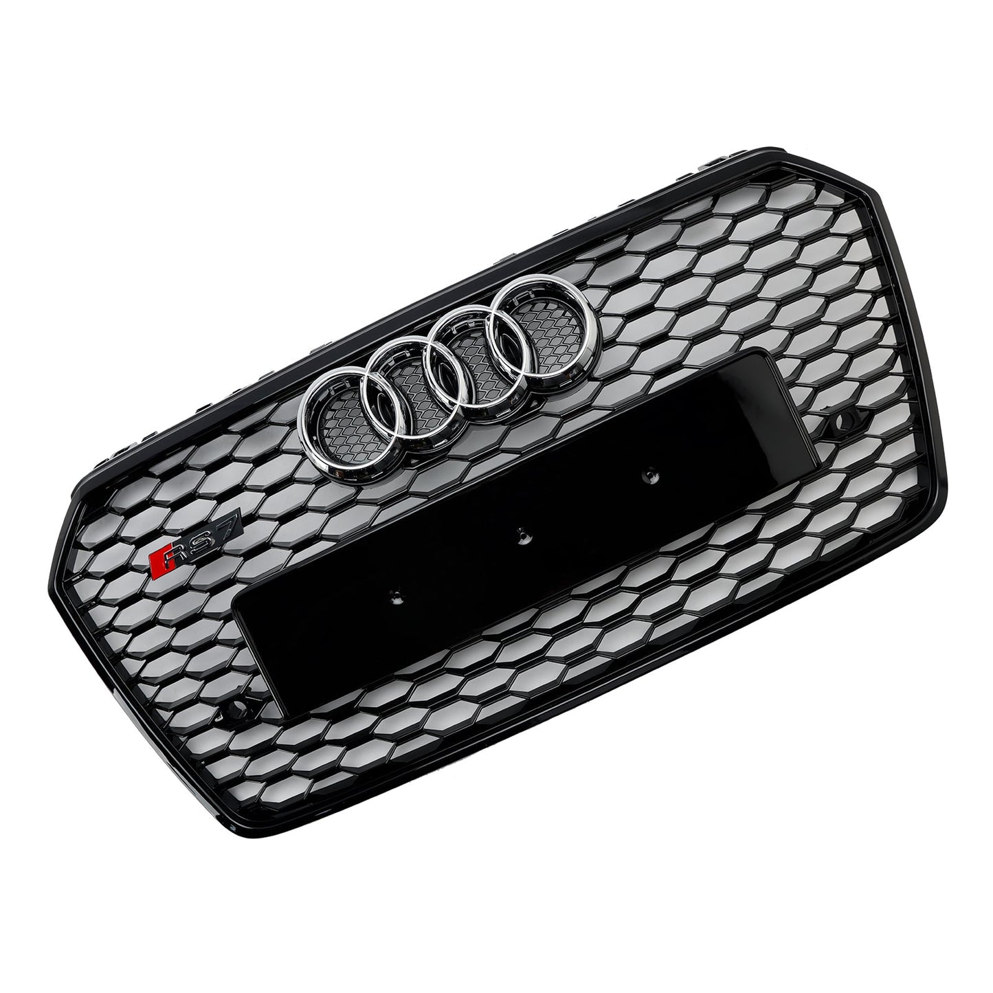 2016-2018 Audi A7 C7 S7 RS7 Style Honeycomb Front Bumper Grille Grill Black