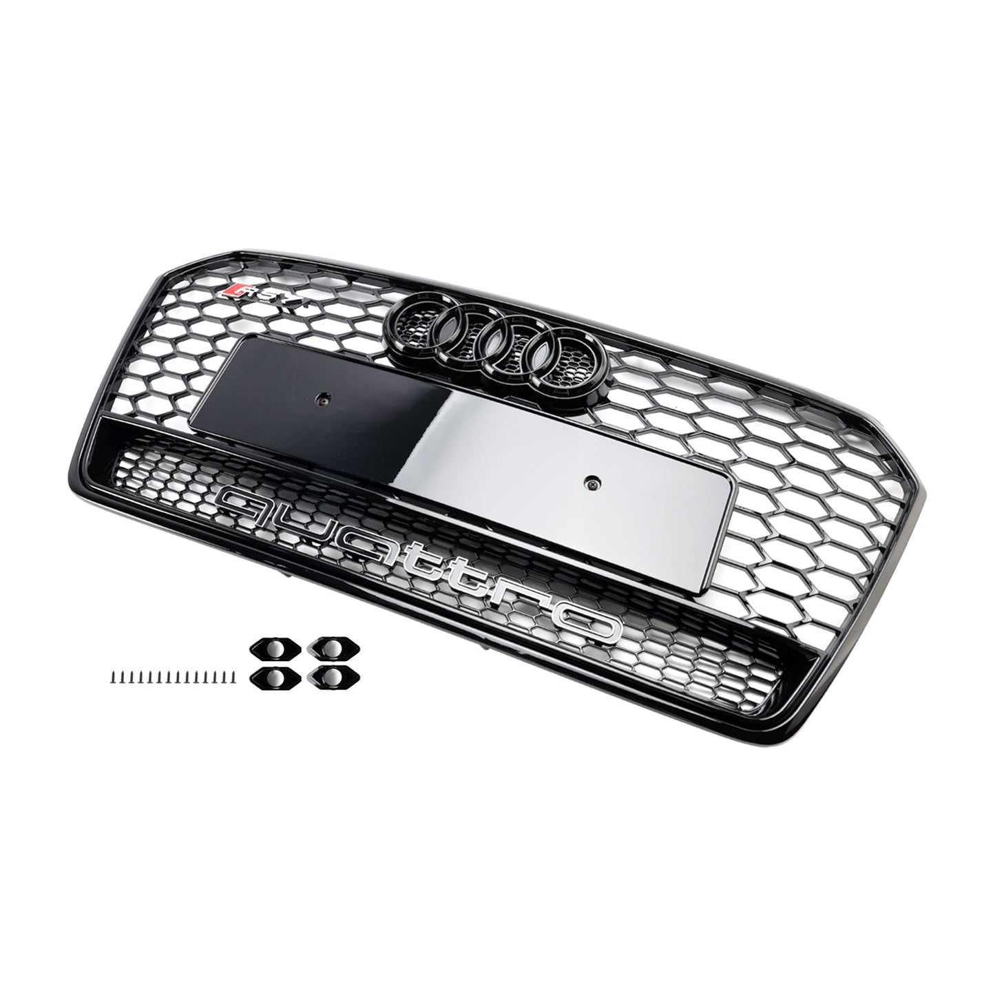 2016-2018 Audi A7 C7 S7 RS7 Style Honeycomb Front Bumper Grill Grille Black