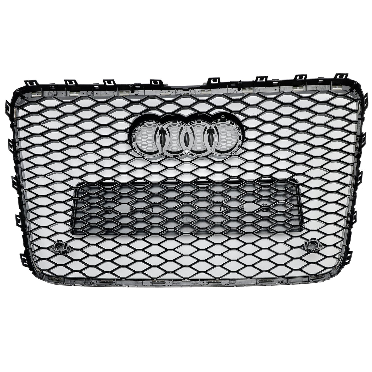 2005-2015 Audi Q7 Gloss Black Front Bumper Radiator Vent Mesh Grille Grill