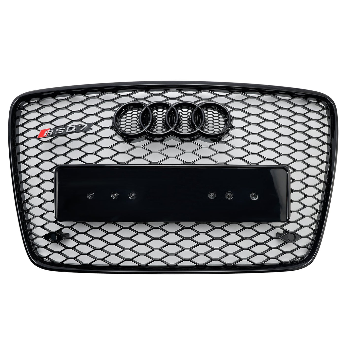 2005-2015 Audi Q7 Gloss Black Front Bumper Radiator Vent Mesh Grille Grill