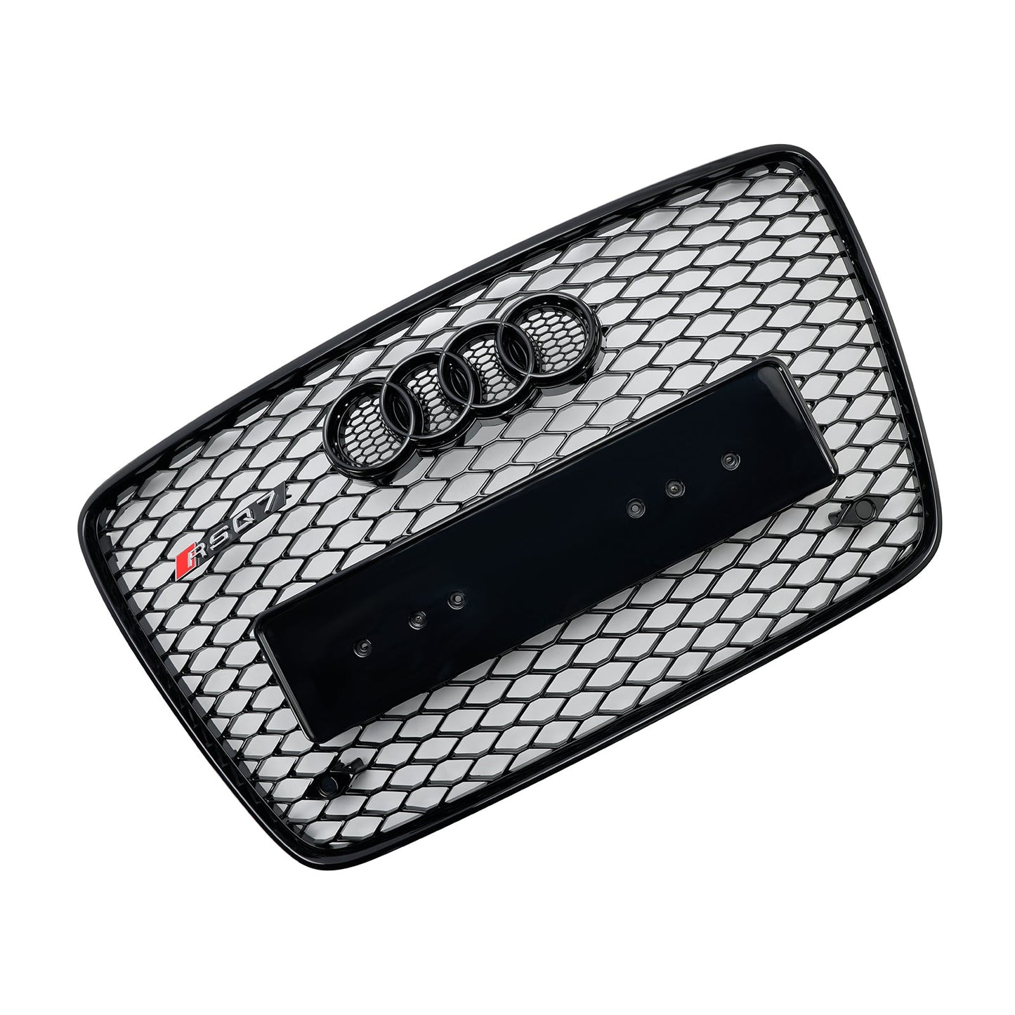 2005-2015 Audi Q7 Gloss Black Front Bumper Radiator Vent Mesh Grille Grill