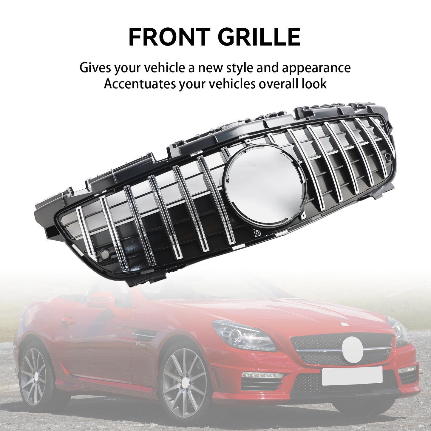 2011-2016 Mercedes SLK-Class R172 SLK55 Chrome Front Radiator Grill Grille