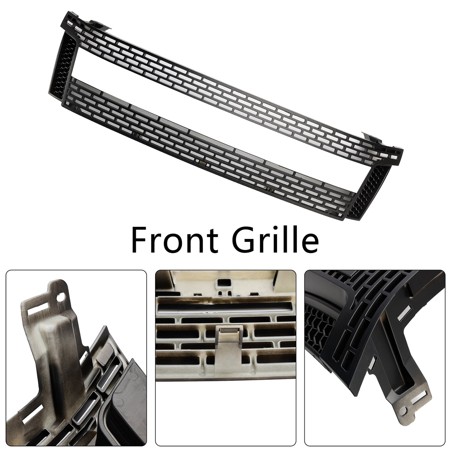 2012-2014 Ford Ranger T6 PX1 Matt Black Front Bumper Grill Grille