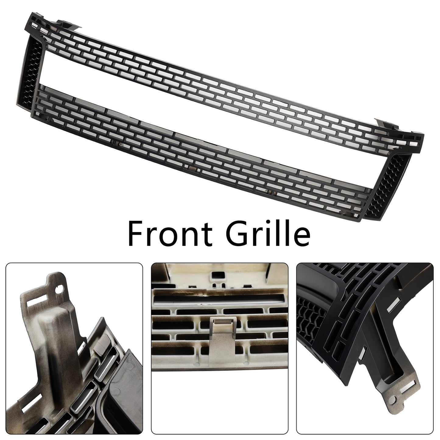 2012-2014 Ford Ranger T6 PX1 Matt Black Front Bumper Grill Grille
