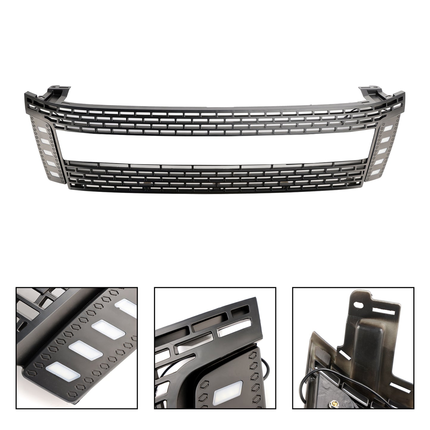 2012-2014 Ford Ranger T6 PX1 Matt Black Front Bumper Grill Grille