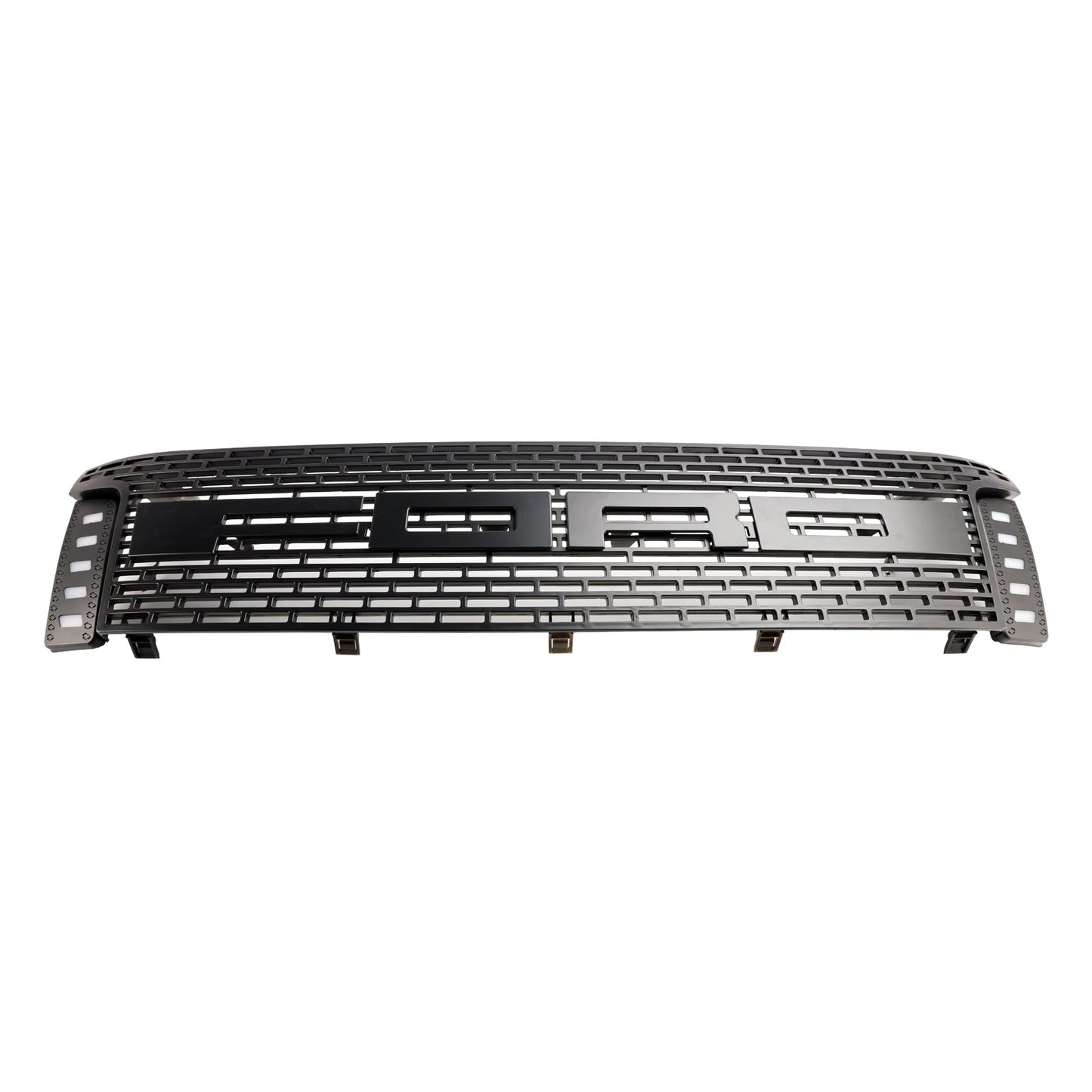 2012-2014 Ford Ranger T6 w/ LED Light Matt Black Front Bumper Grill Grille