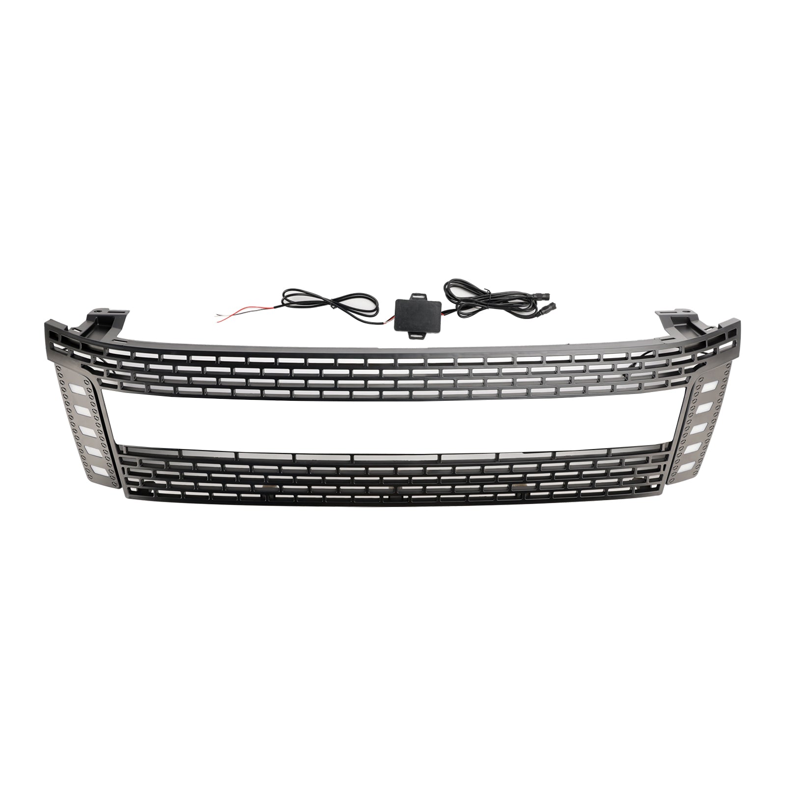 2012-2014 Ford Ranger T6 w/ LED Light Matt Black Front Bumper Grill Gr ...