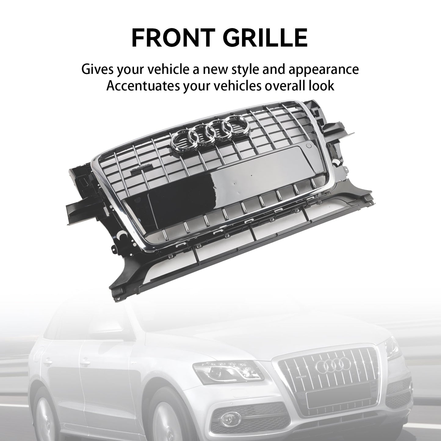 2009-2012 Audi Q5 SQ5 Front Bumper Grill Grille 8R0853651PT94 Chrome