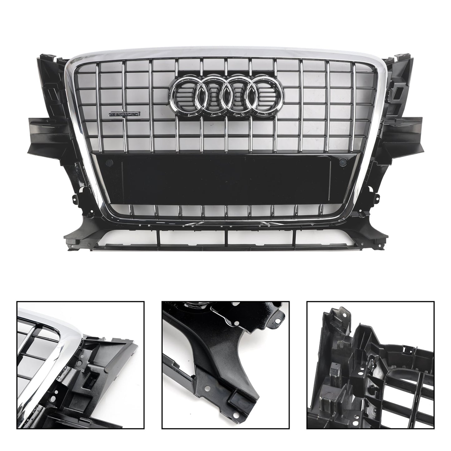 2009-2012 Audi Q5 SQ5 Front Bumper Grill Grille 8R0853651PT94 Chrome