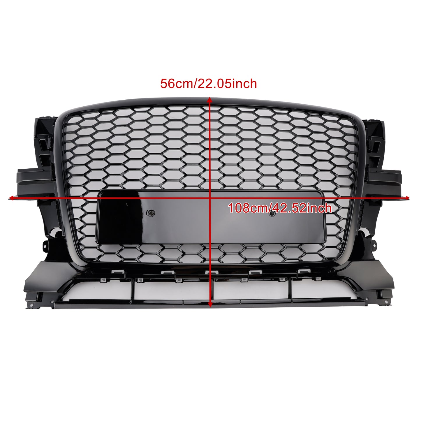 Gloss Black Front Bumper Grill Grille 8R0853651B Fit Audi Q5 2009-2012