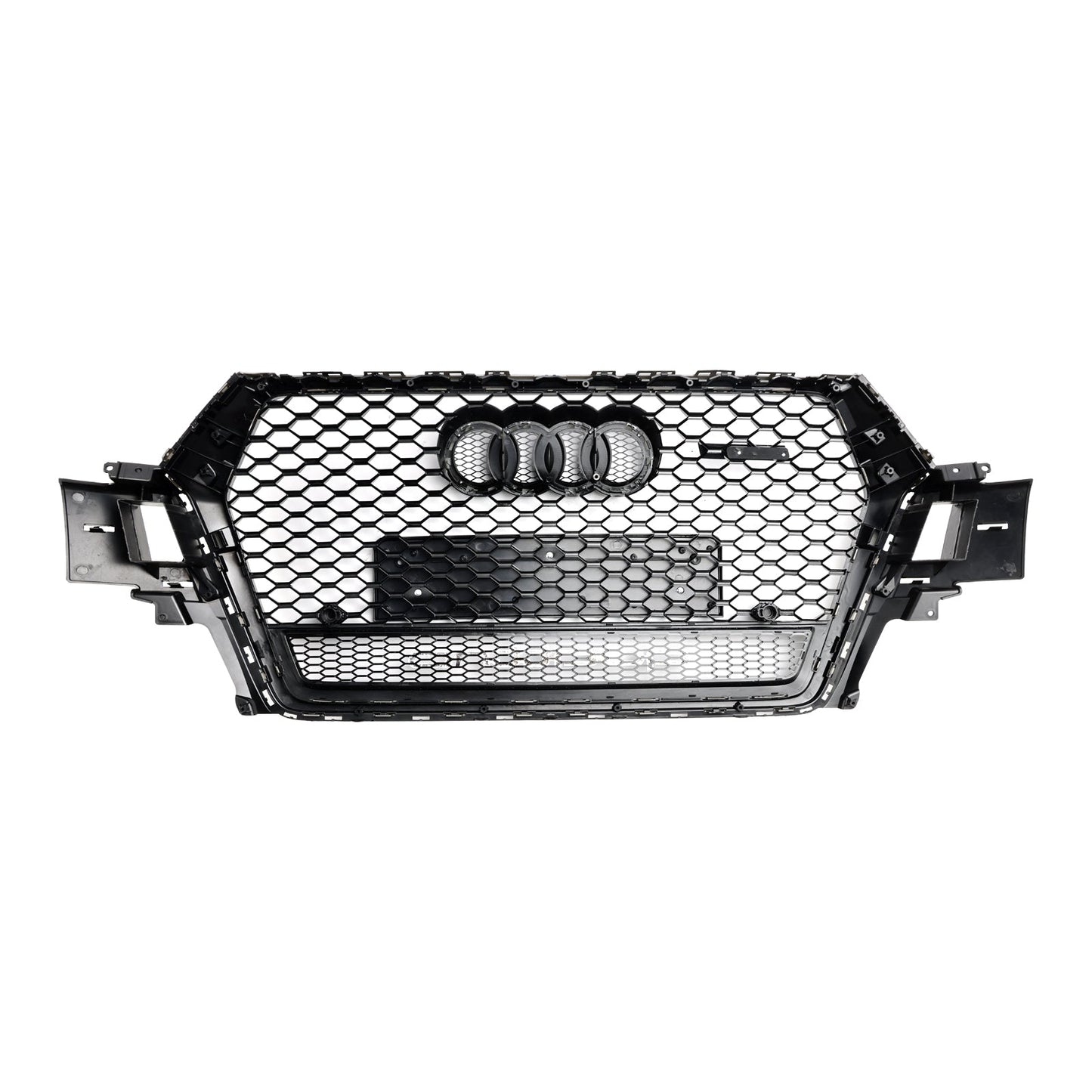 2016-2019 Audi Q7 SQ7 Gloss Black Front Bumper Radiator Vent Mesh Grille Grill