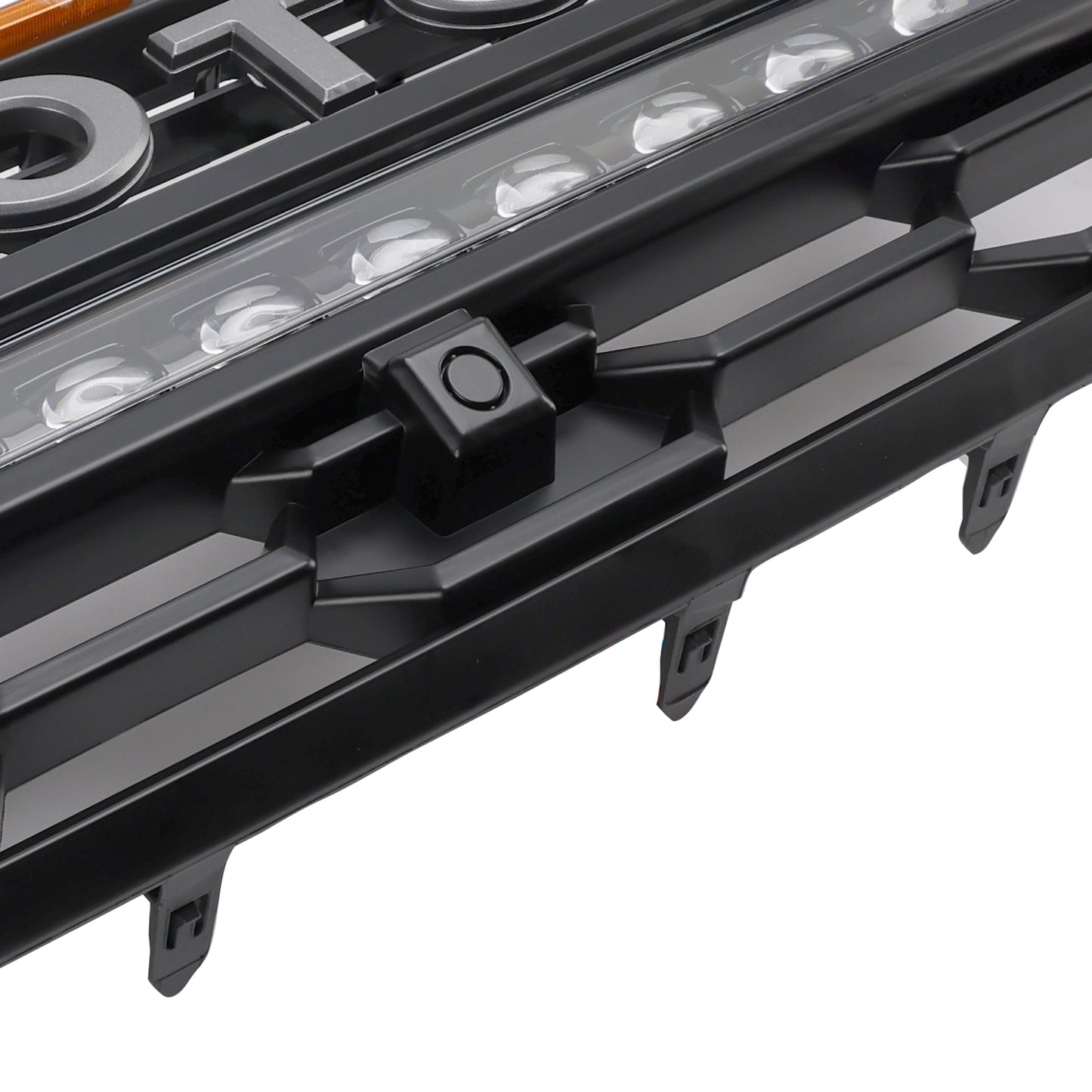 2024+ Toyota Tacoma Black Front Bumper Grill Grille With Led & Light Bar