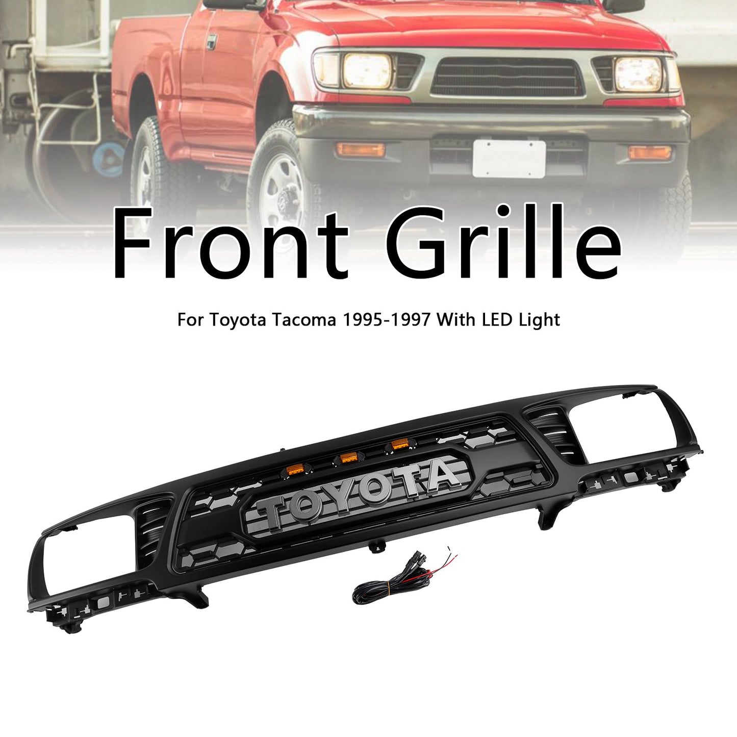 1995-1997 Toyota Tacoma TRD PRO Honeycomb Front Bumper Grill Grille